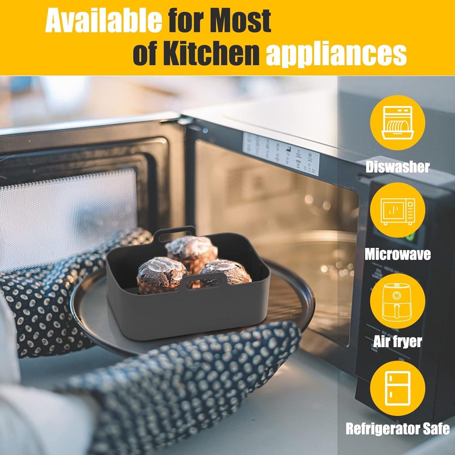 Forros de Silicona MMH para Freidora de Aire 6-8QT Gris