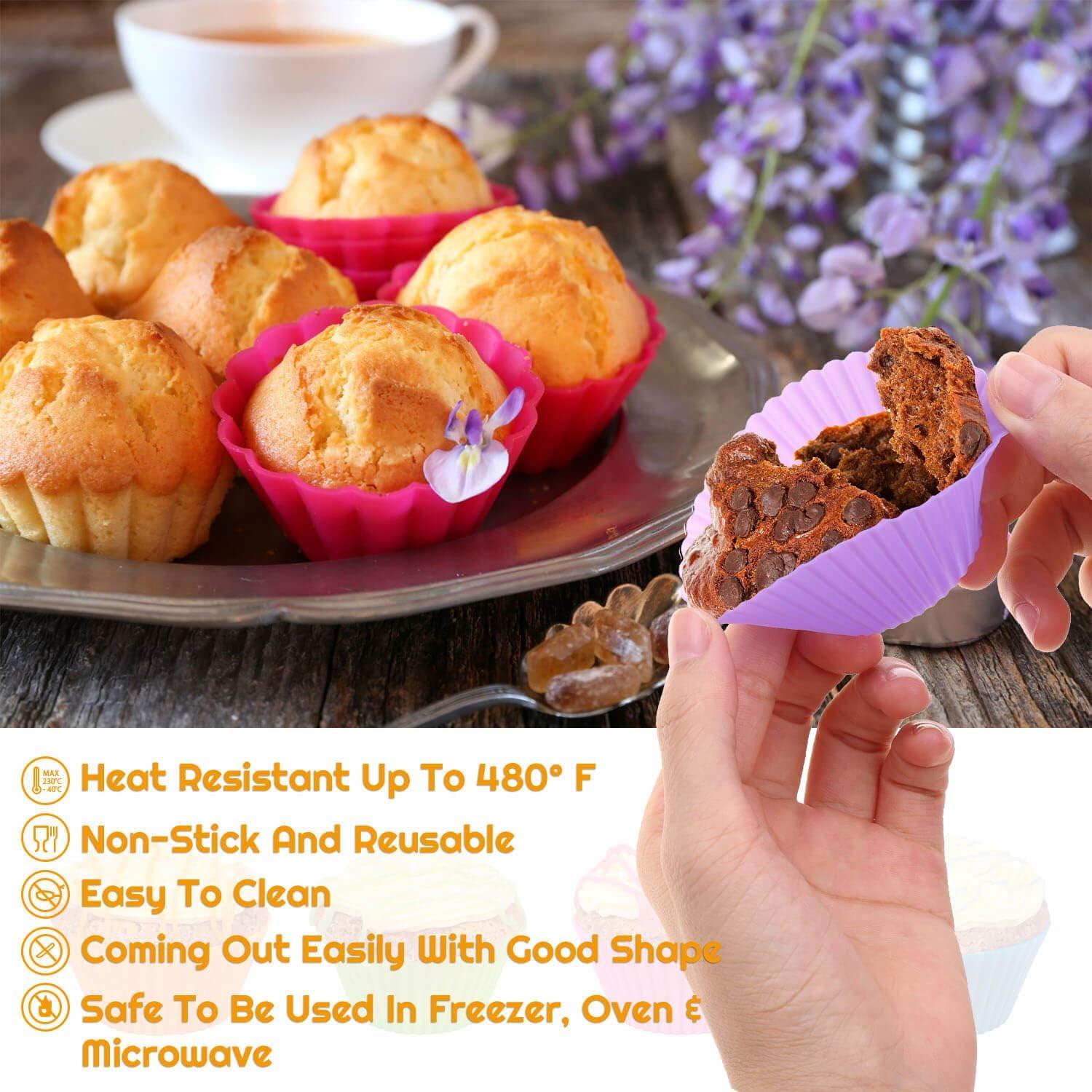 54 Tazas de Silicona Reutilizables Selizo para Muffin