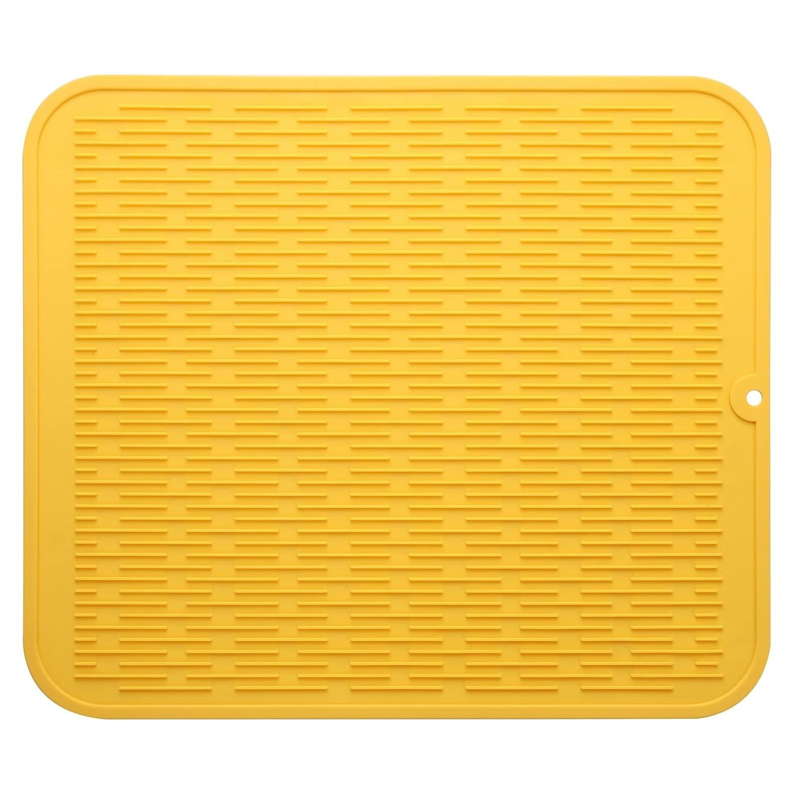 Alfombrilla de Secado de Platos MicoYang XL Amarilla 45x40cm