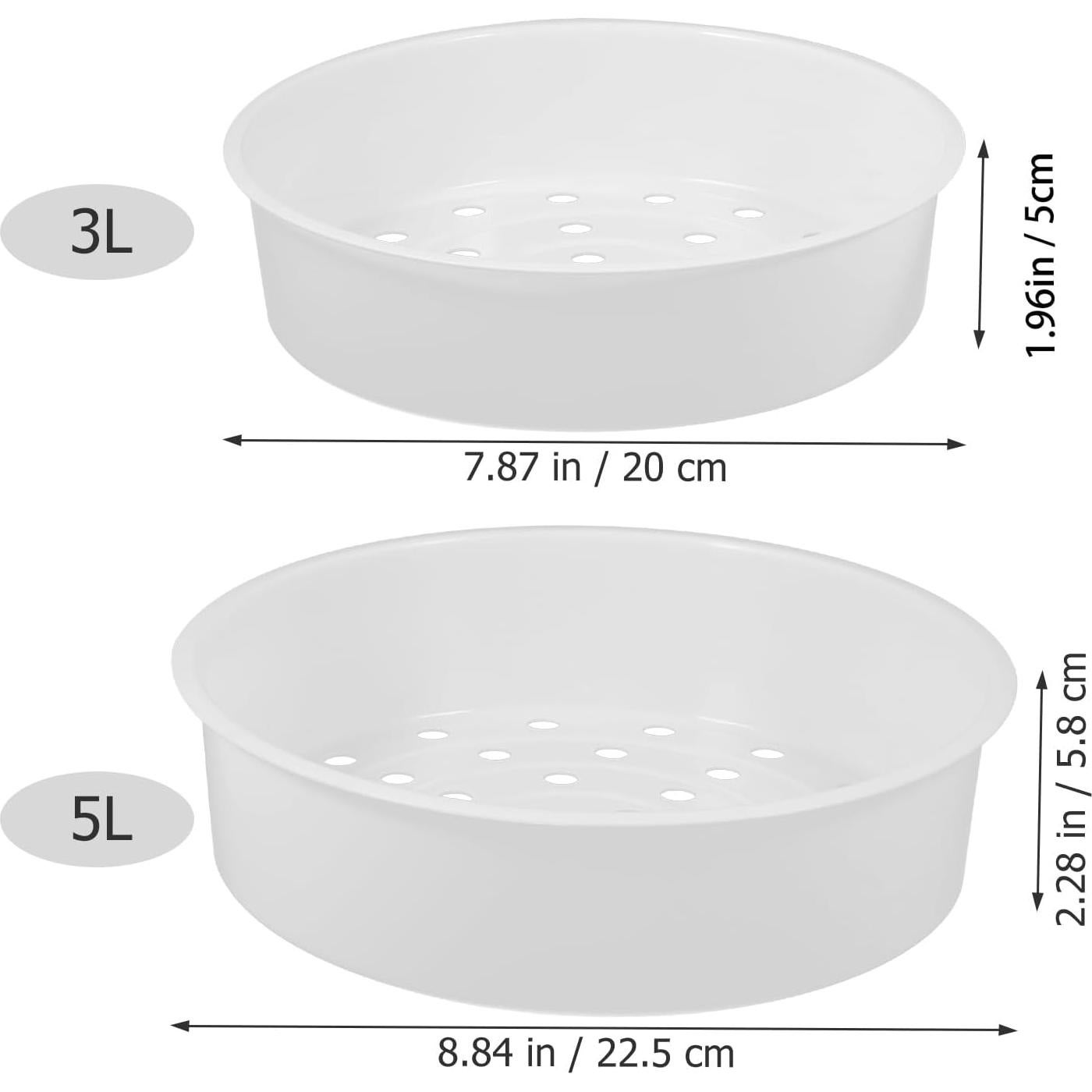 Cesta de Vapor Plástica Angoily 22,5 cm para Cocción