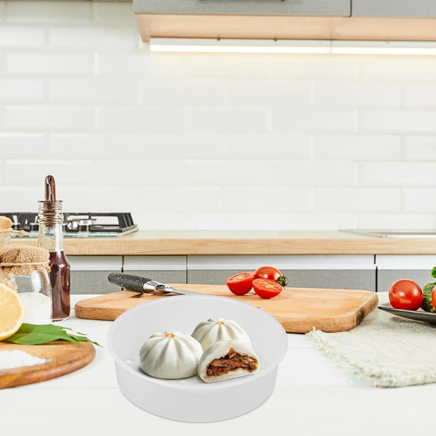 Cesta de Vapor Plástica Angoily 22,5 cm para Cocción