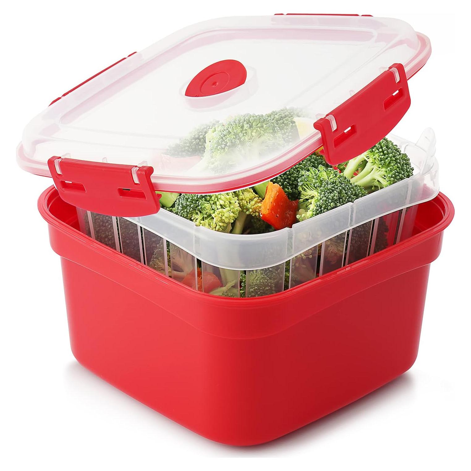 Vaporera de Verduras Tafura 2L con Tapa Hermética y Colador