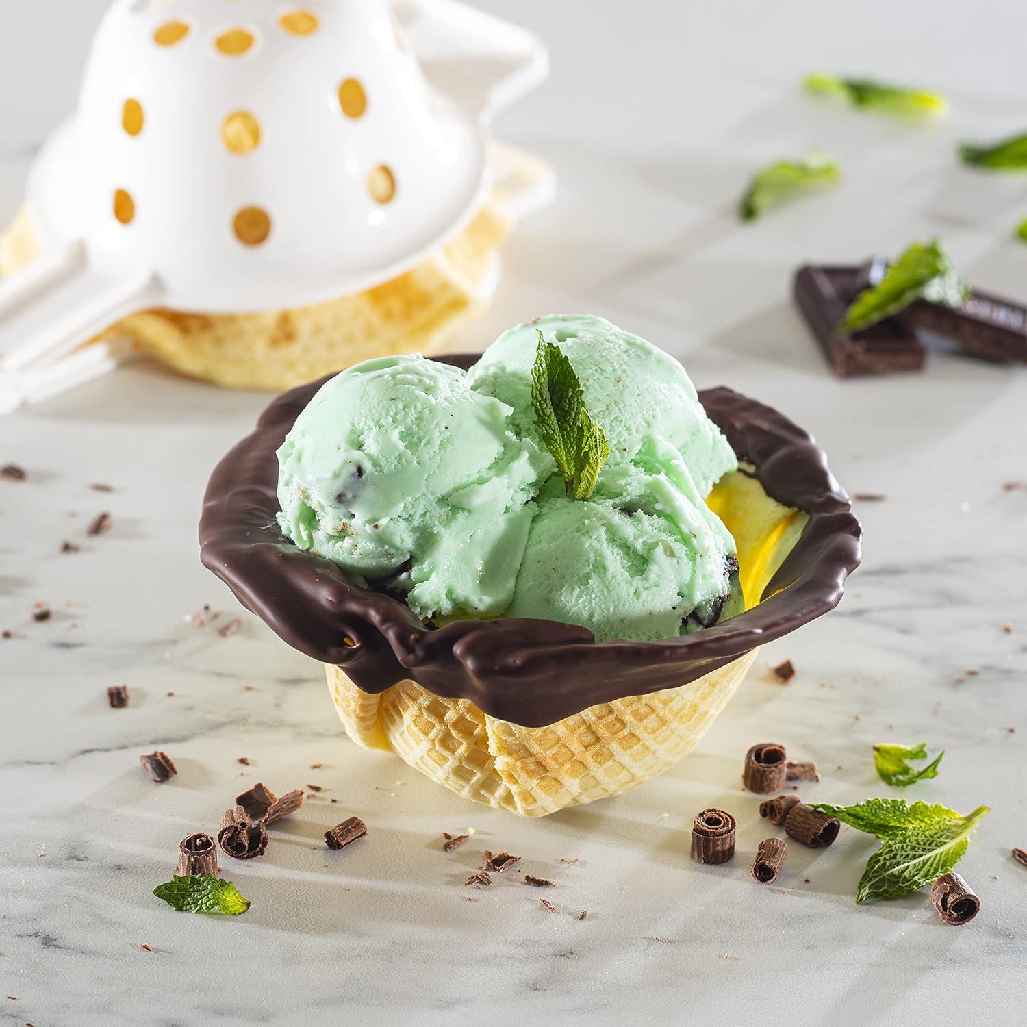 Hacedor de Conos y Cuencos de Waffle CucinaPro 350W Antiadherente