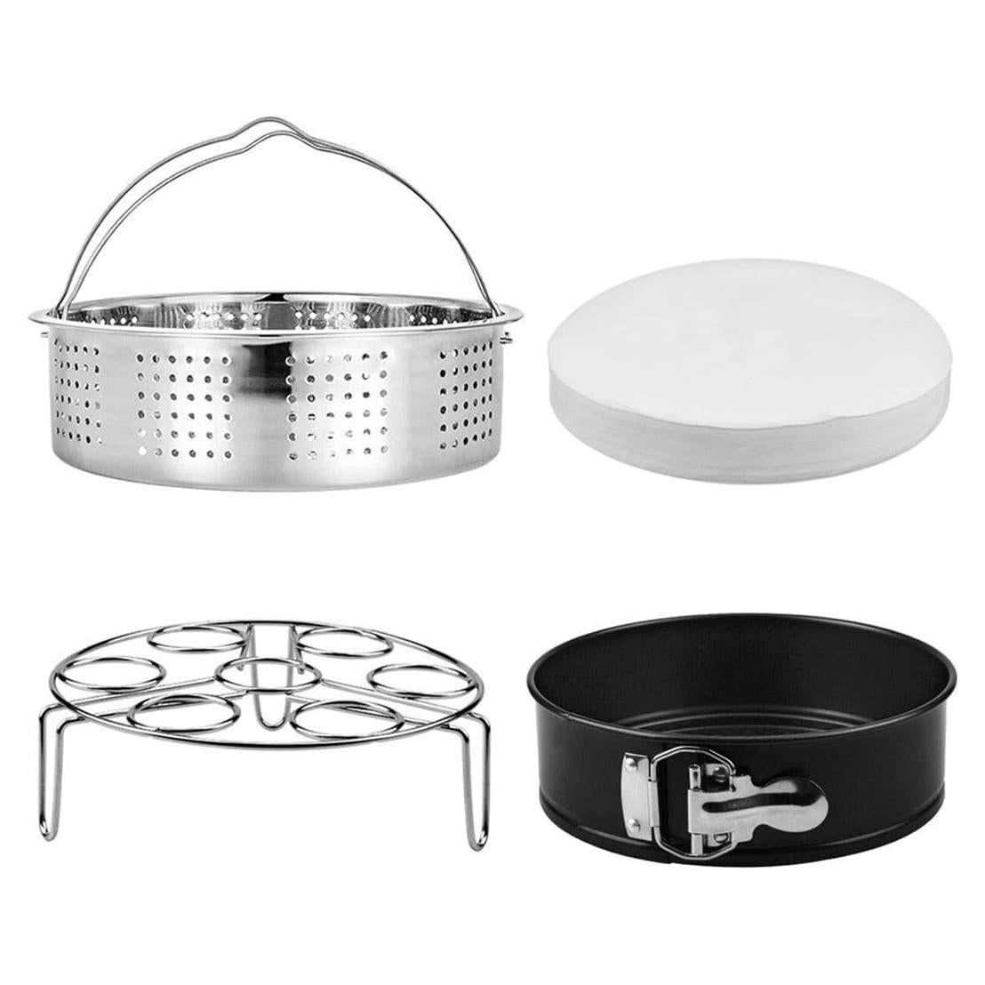 Juego de Cestas de Vapor OYSIR + Soporte para Huevos + Molde 18 cm