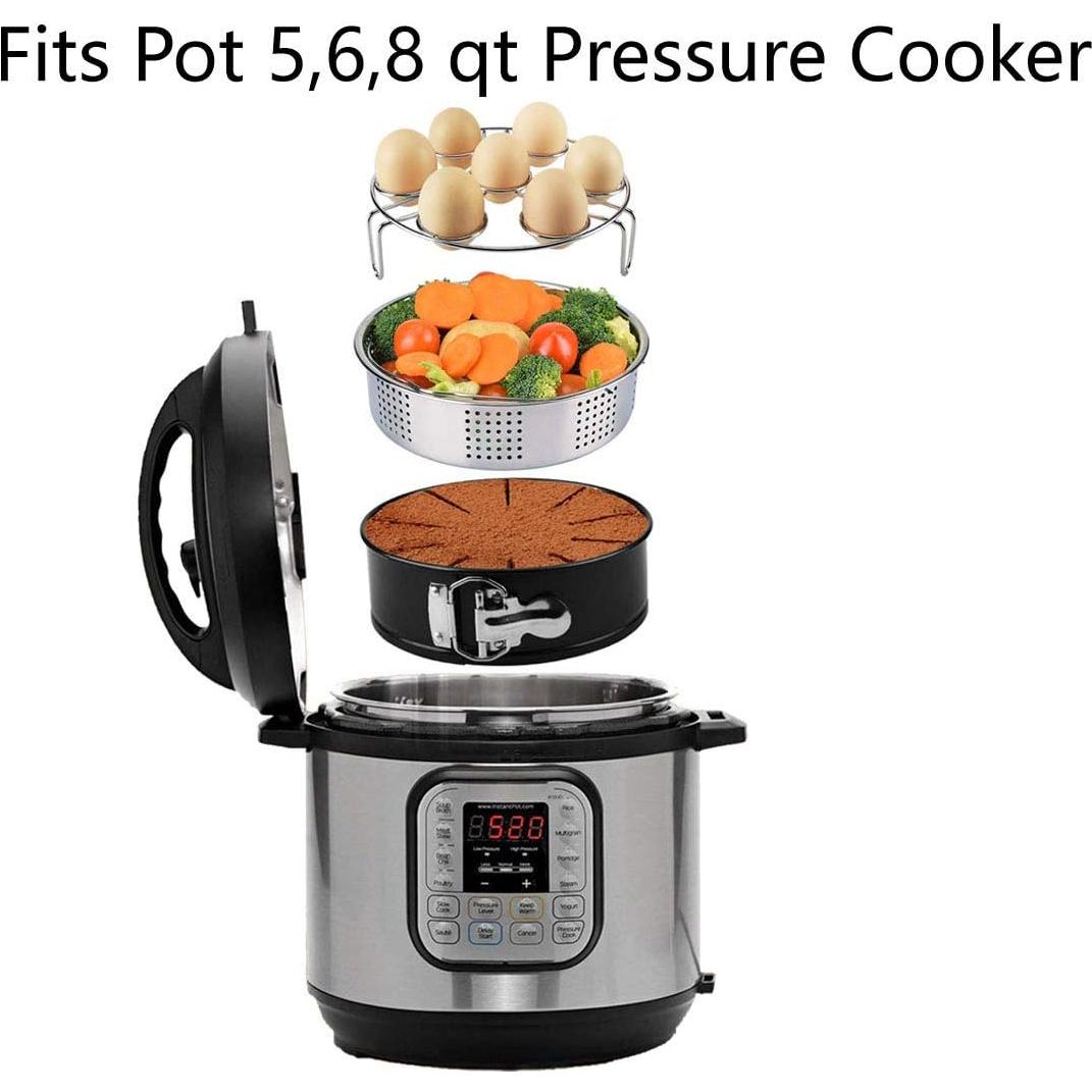 Juego de Cestas de Vapor OYSIR + Soporte para Huevos + Molde 18 cm