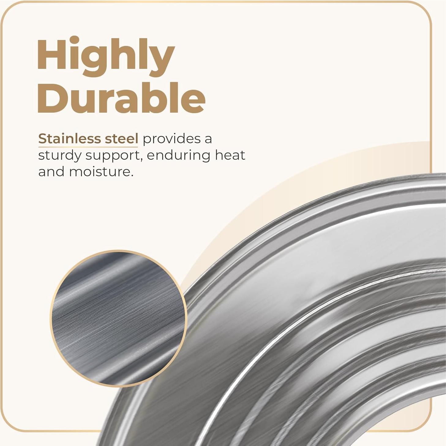 Anillo de Vapor Acero Inoxidable Prime Home 16.3 cm