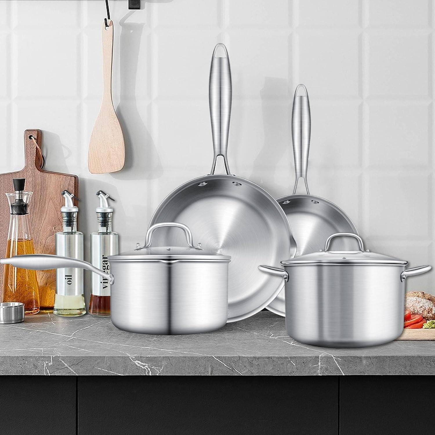 Cacerola de Acero Inoxidable Buttermelt 1.5L con Vaporera