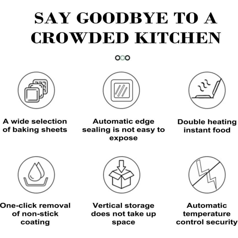 Máquina de Desayuno 3 en 1 JACKGOLD con Placas Intercambiables