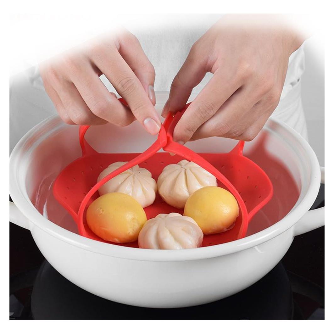 Cesta de Silicona Plegable STOBAZA para Olla de Cocina 35,5x20cm