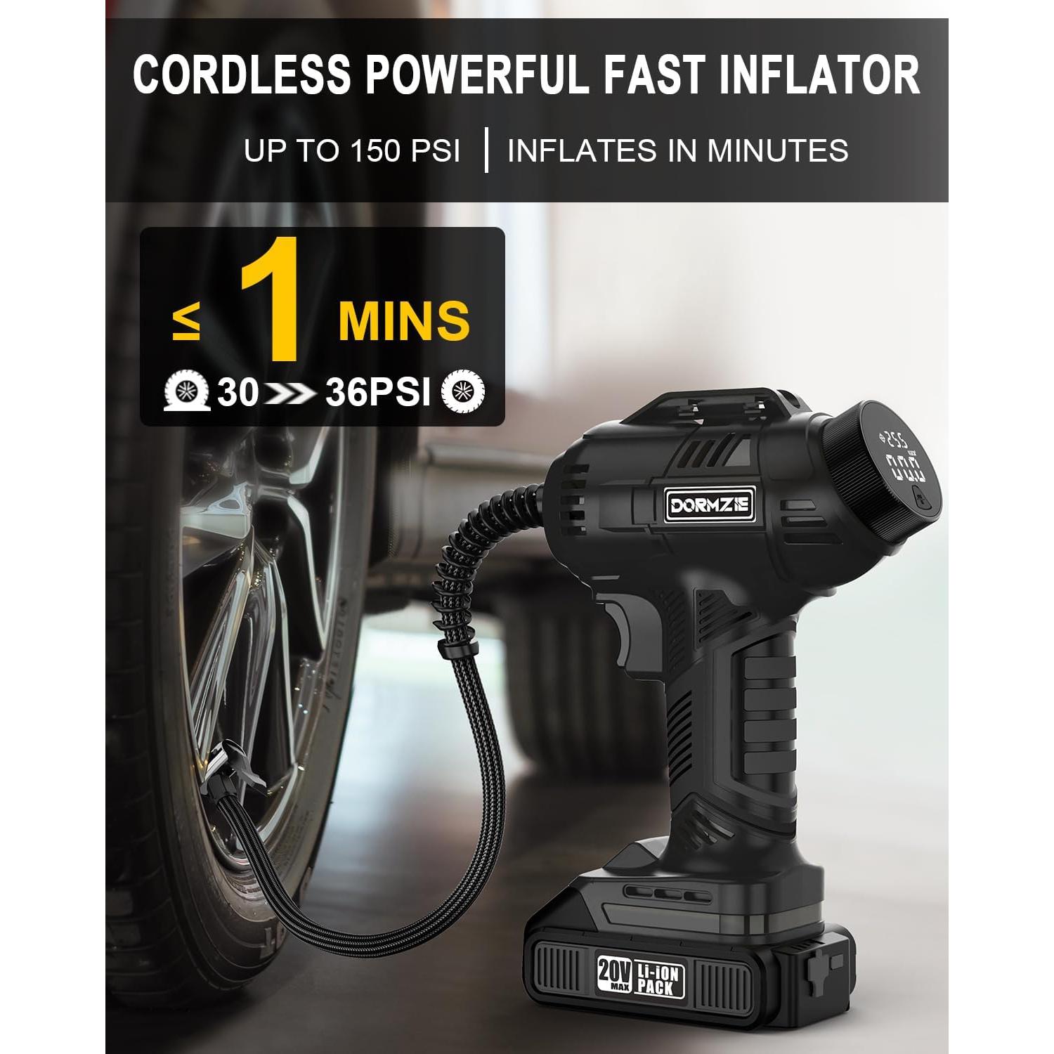 Compresor de Aire DORMZIE ST189CD 150 PSI Portátil 20V