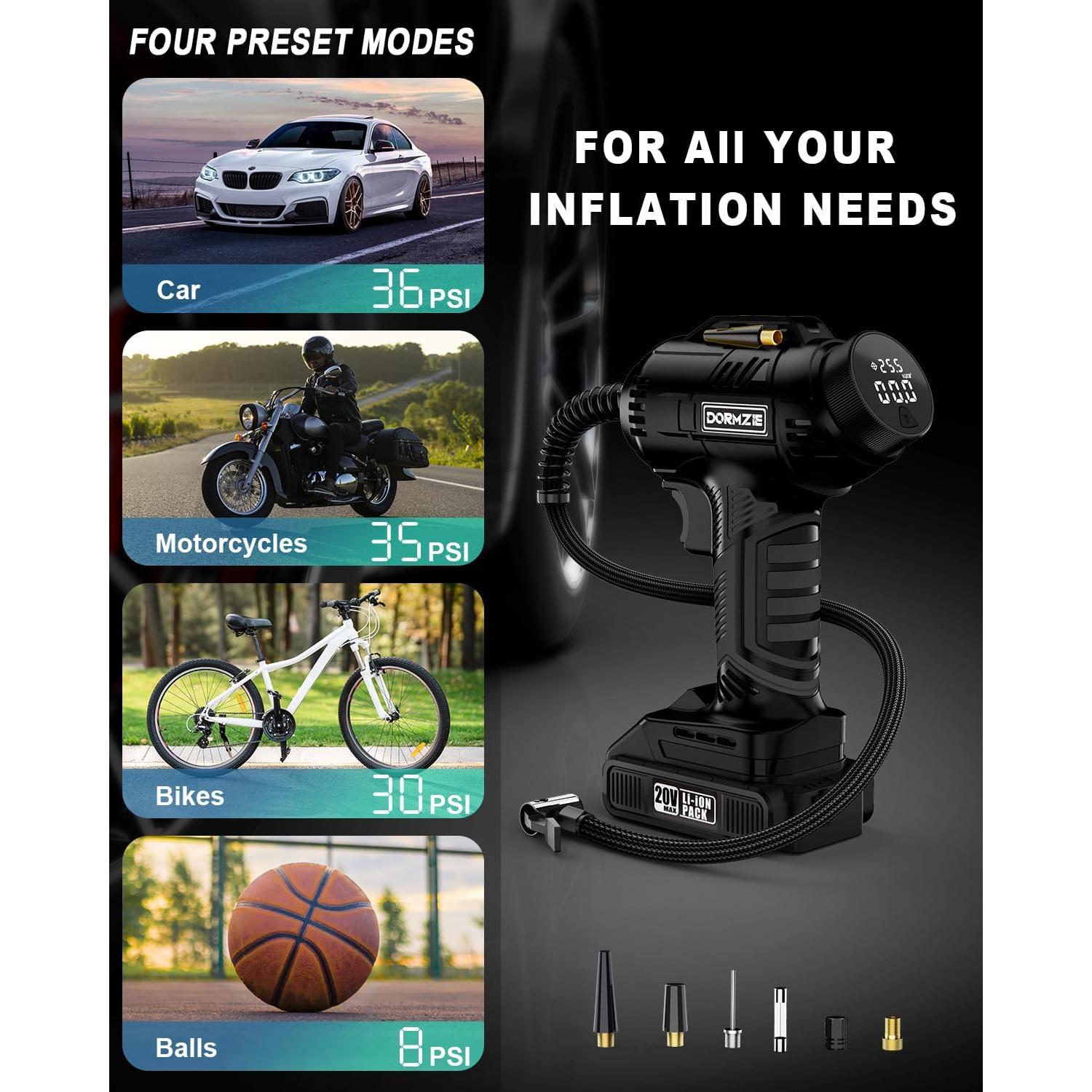 Compresor de Aire DORMZIE ST189CD 150 PSI Portátil 20V