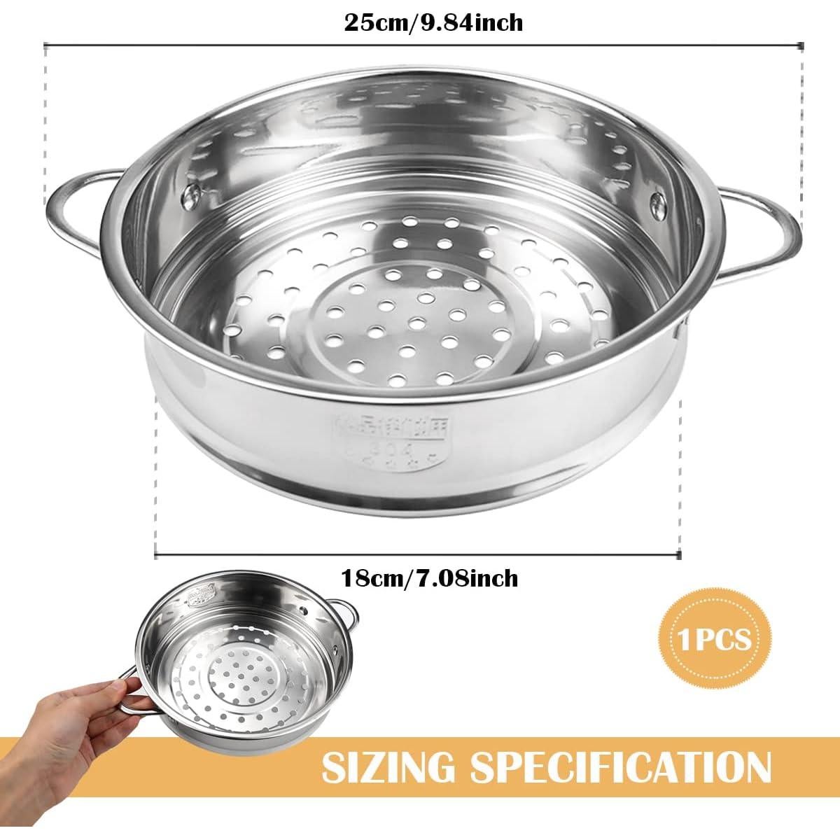 Cesta de Vapor Acero Inoxidable LNQ LUNIQI 18 cm