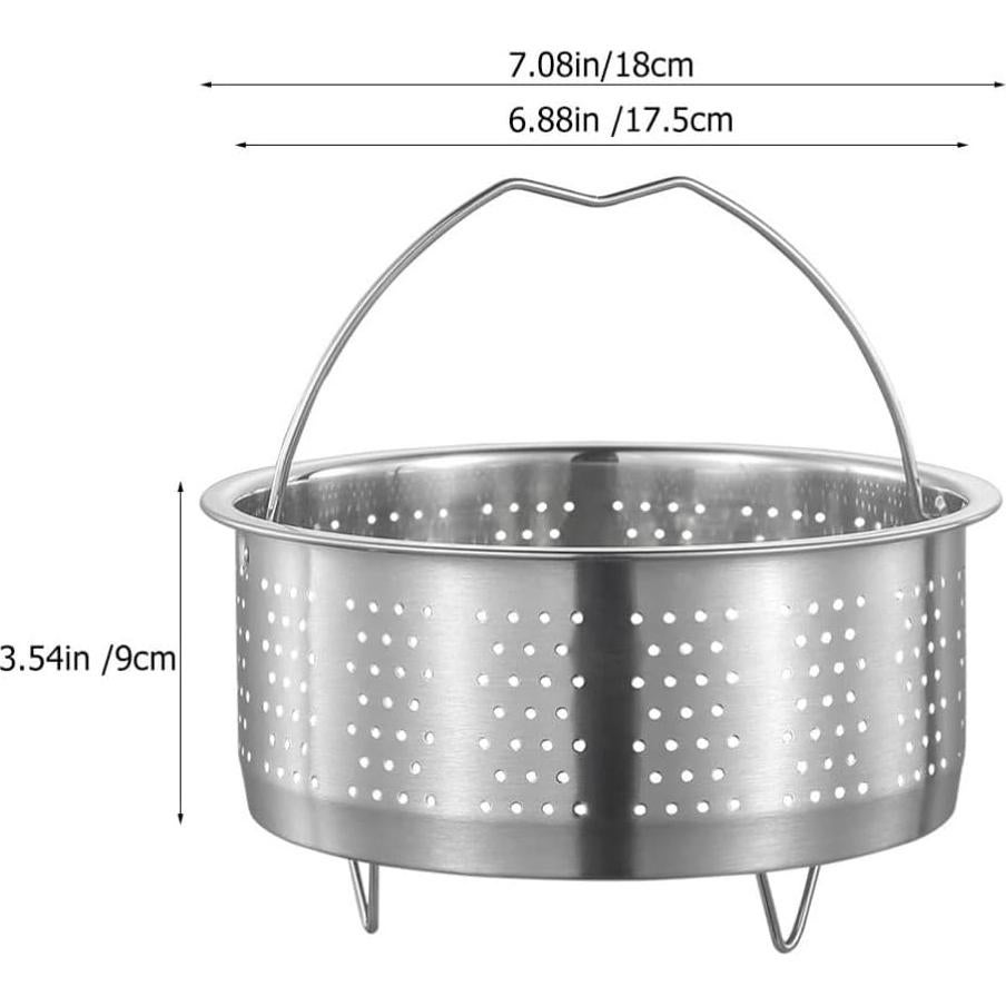 Cesta de Vapor Acero Inoxidable UPKOCH 17.5 cm para Cocinar