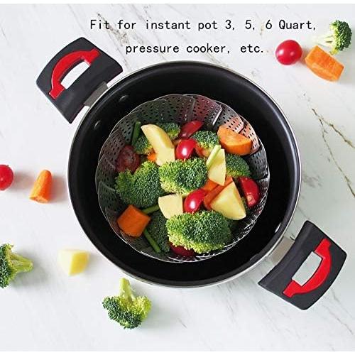 Cesta de Vapor Ajustable Acero Inoxidable Puluru 13-23 cm