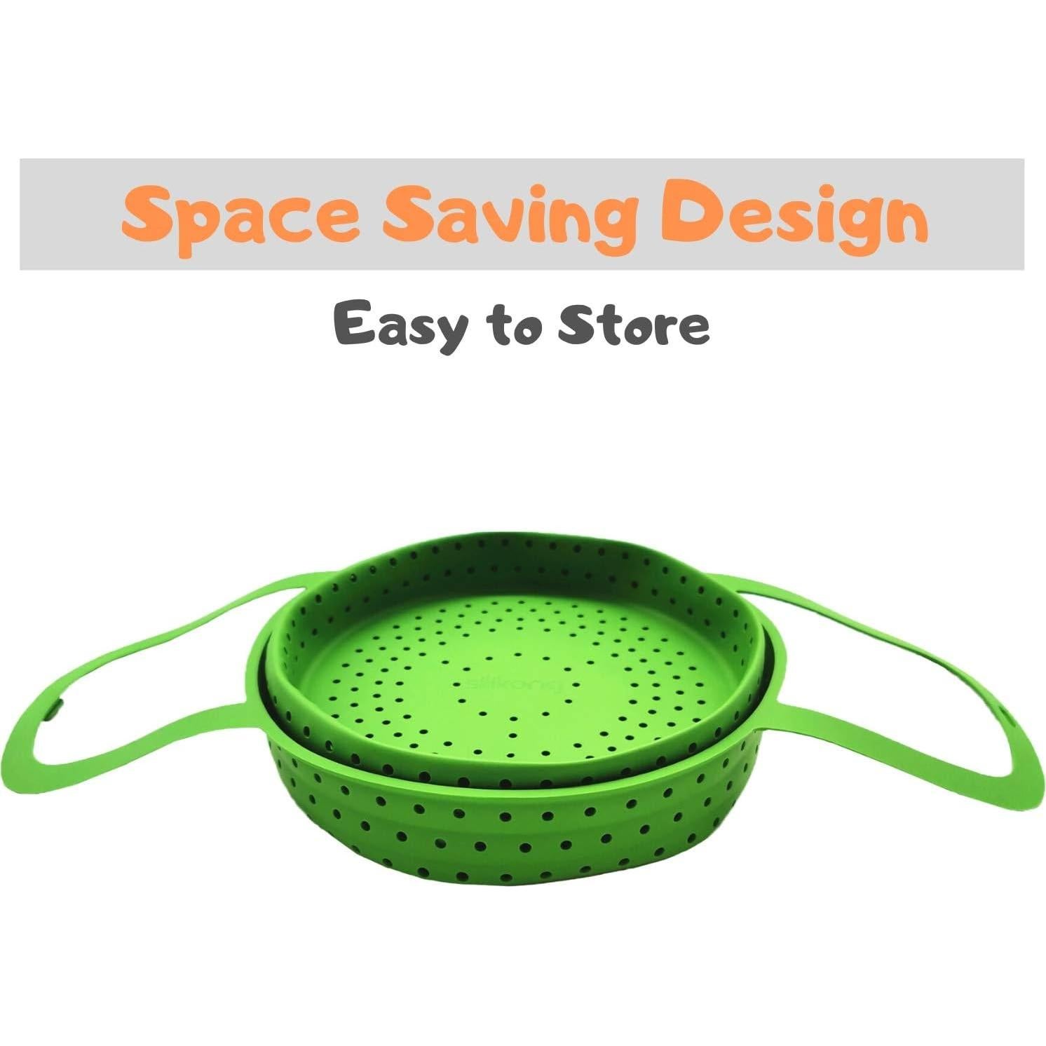 Cesta de Vapor Silicona Silikong 20 cm Plegable Ahorra Espacio