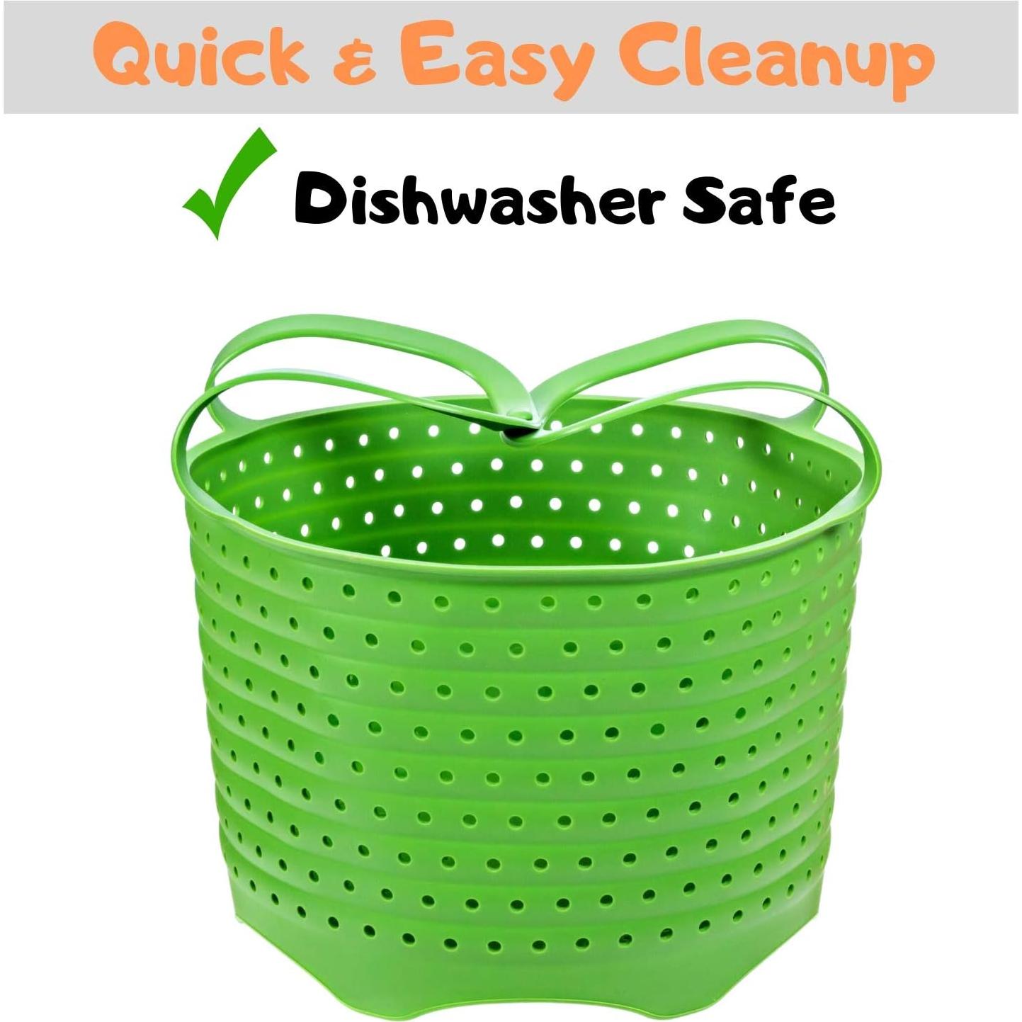 Cesta de Vapor Silicona Silikong 20 cm Plegable Ahorra Espacio