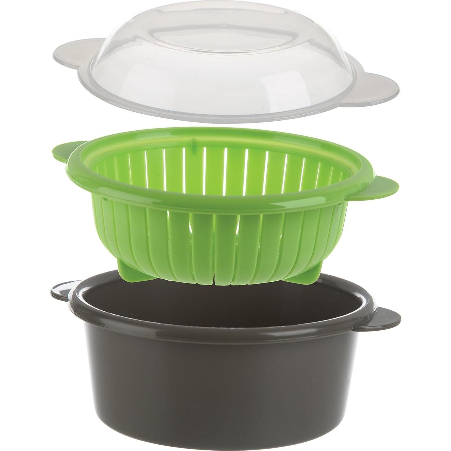 Mini Vaporera de Microondas Progressive 0.47L Gris