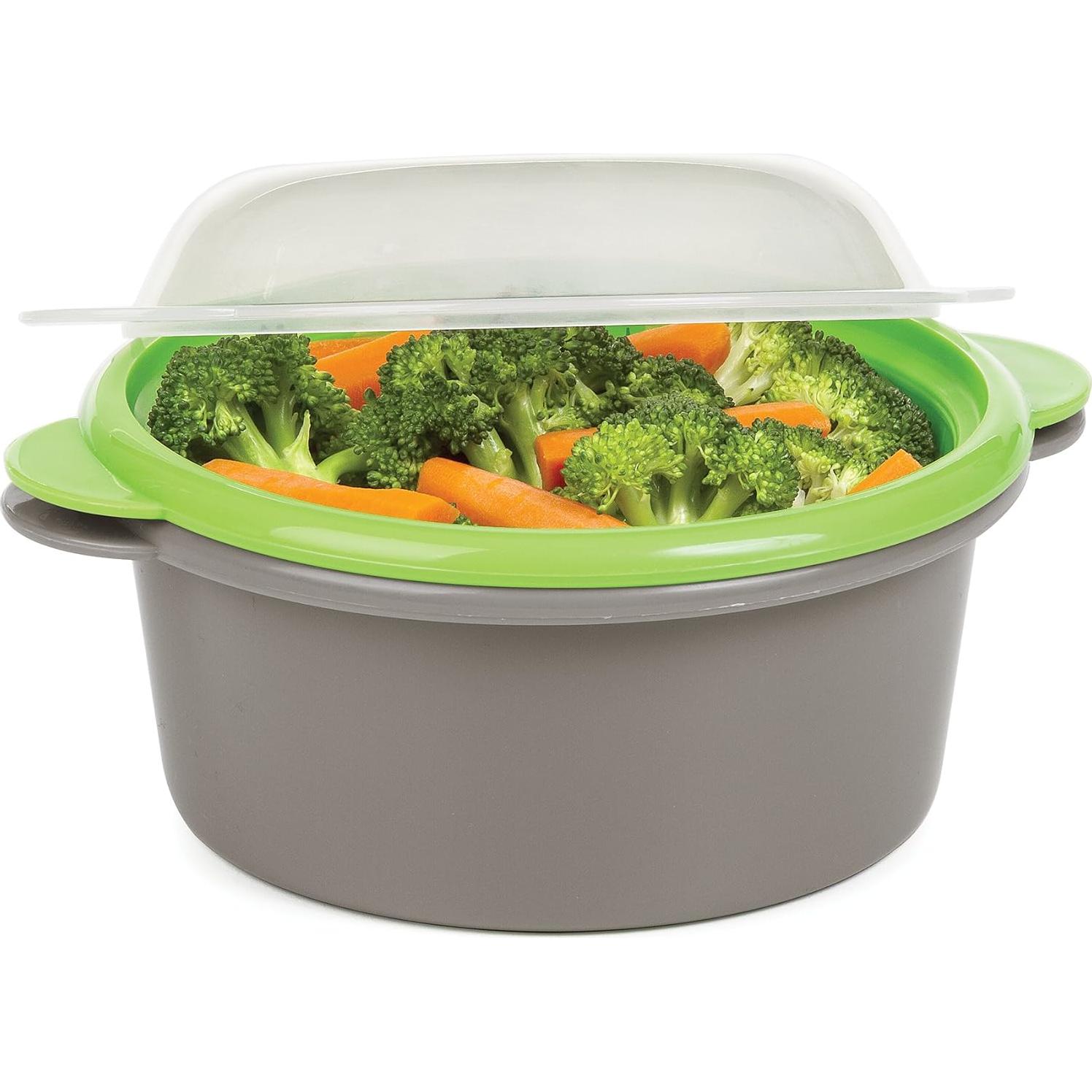 Mini Vaporera de Microondas Progressive 0.47L Gris