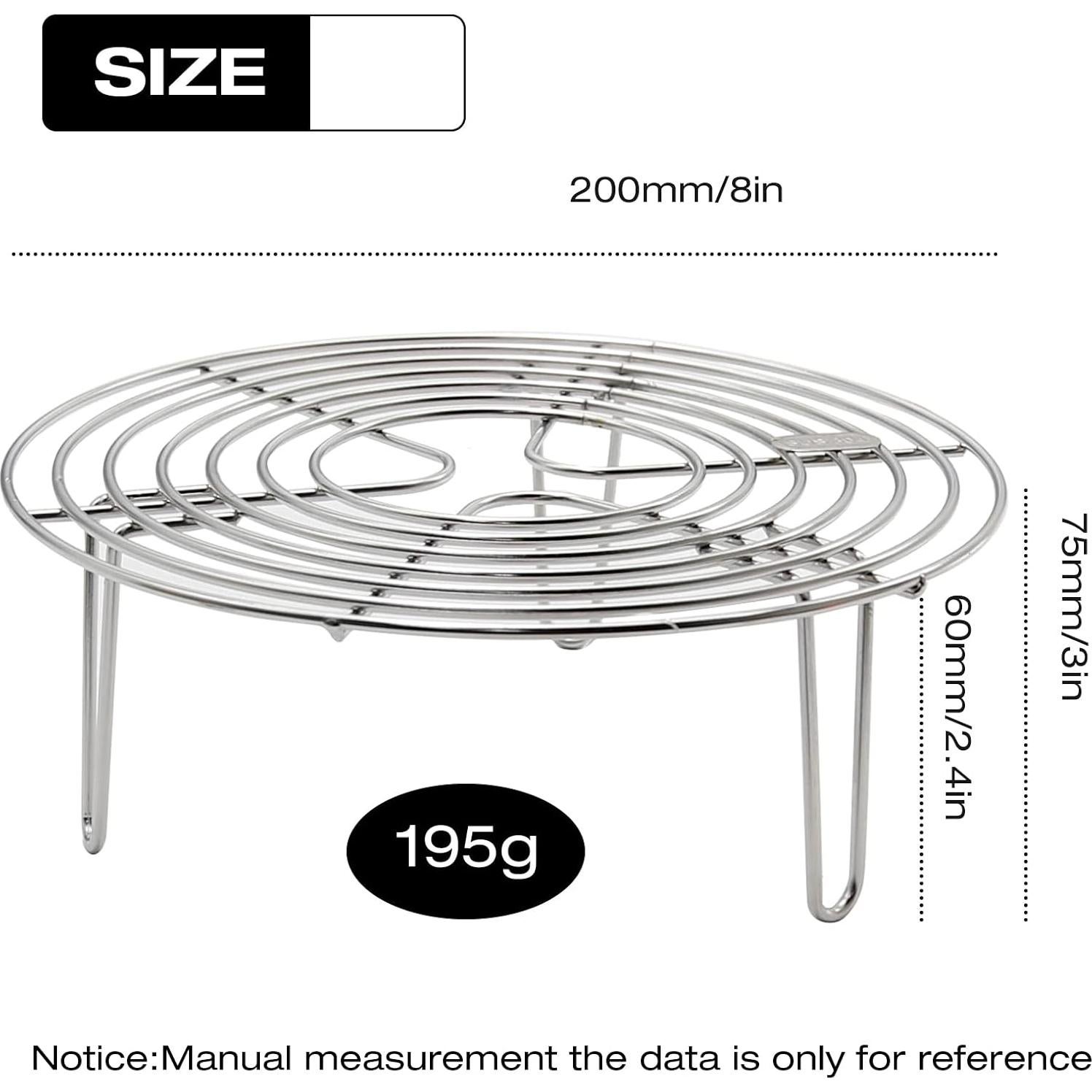 Rejilla de Vapor Acero Inoxidable MDEOOSKY 20 cm Alta