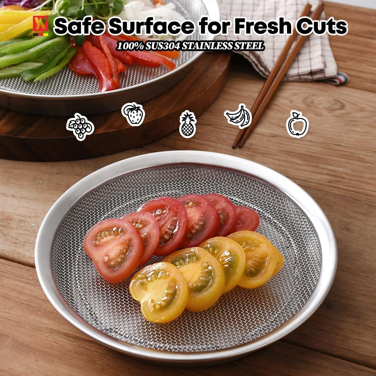 Juego de bandejas de malla WAGENSTEIGER 19 cm acero inoxidable