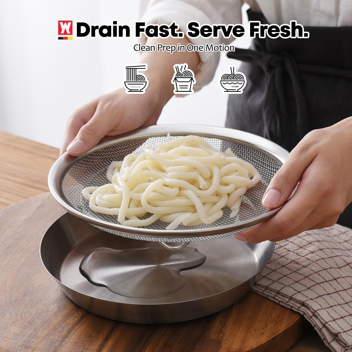 Juego de bandejas de malla WAGENSTEIGER 19 cm acero inoxidable