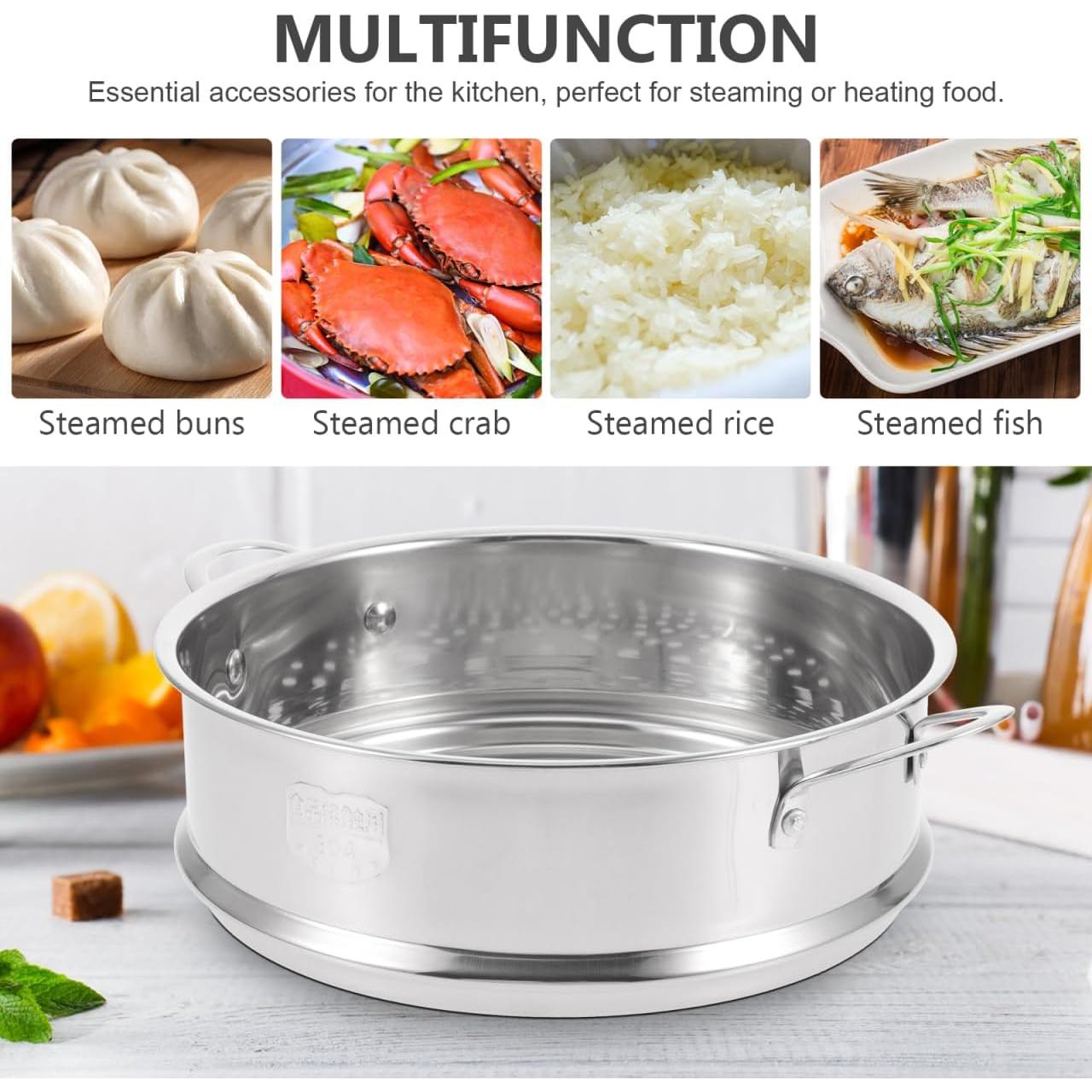 Cesta Vaporera Acero Inoxidable DOITOOL 20cm Multifuncional