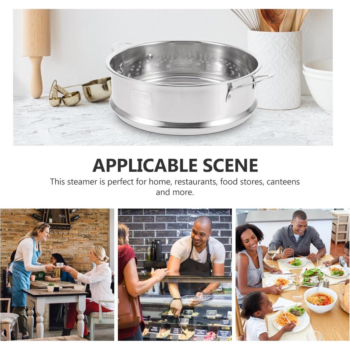 Cesta Vaporera Acero Inoxidable DOITOOL 20cm Multifuncional