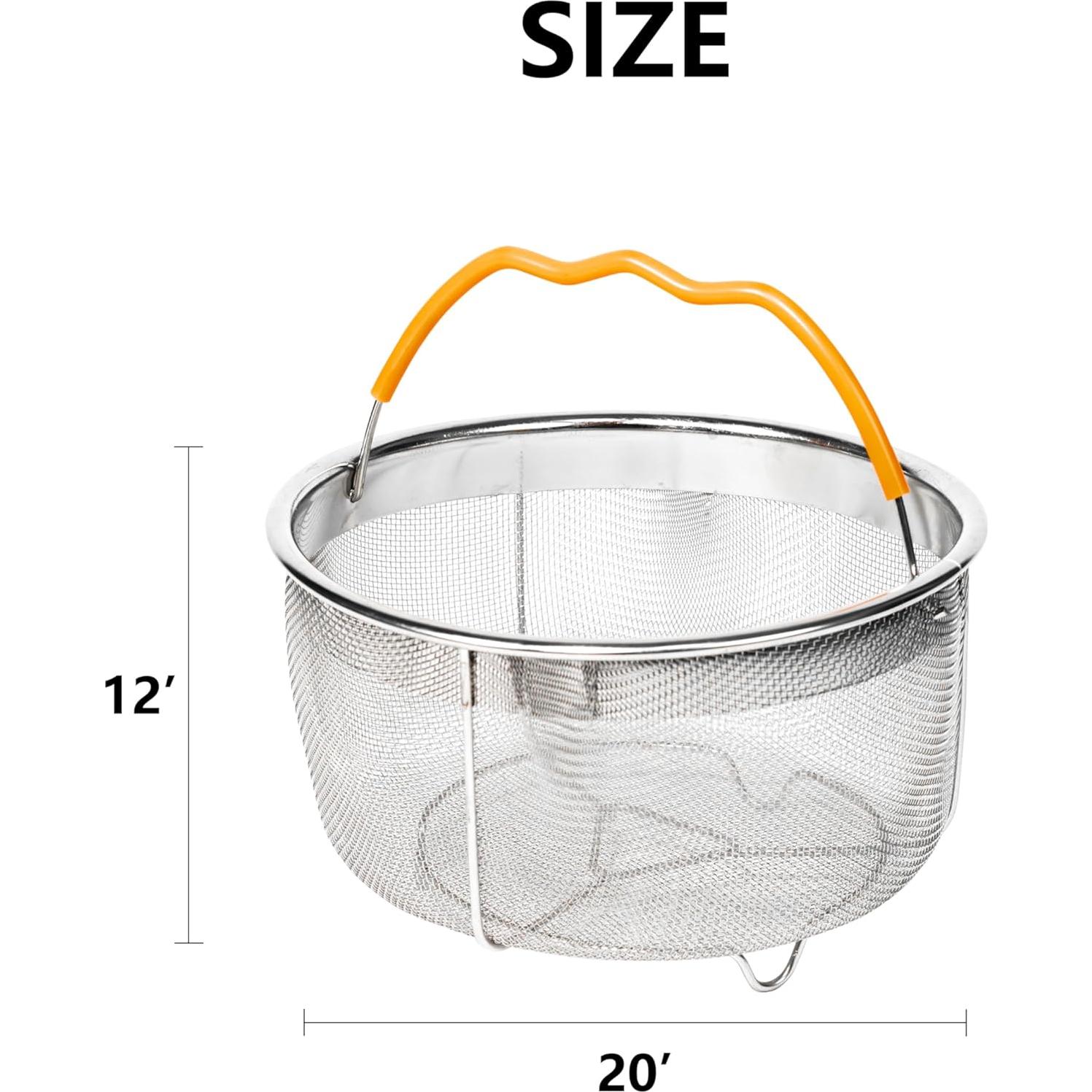 Cesta de Vapor Acero Inoxidable 21.5 cm para Instant Pot