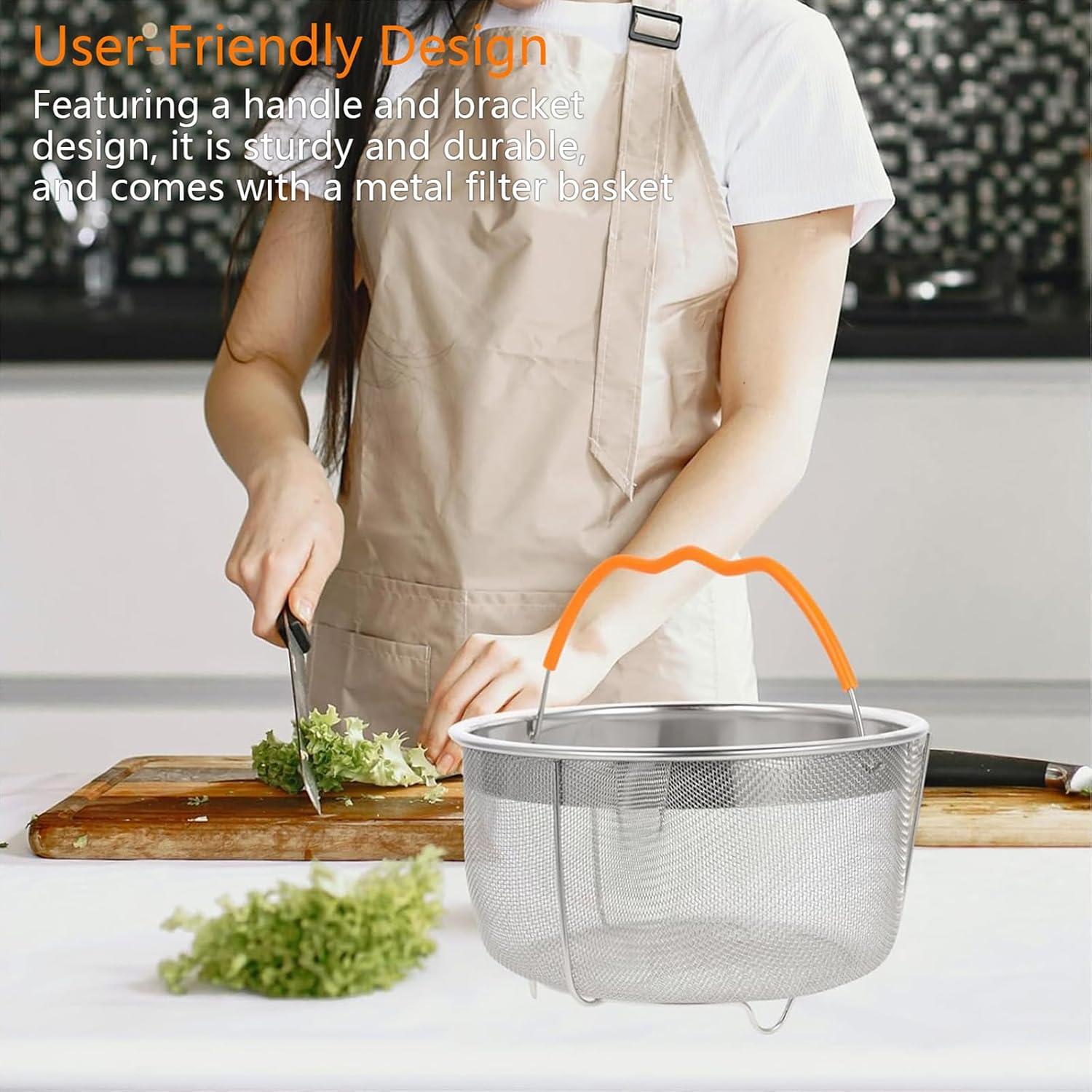Cesta de Vapor Acero Inoxidable 21.5 cm para Instant Pot