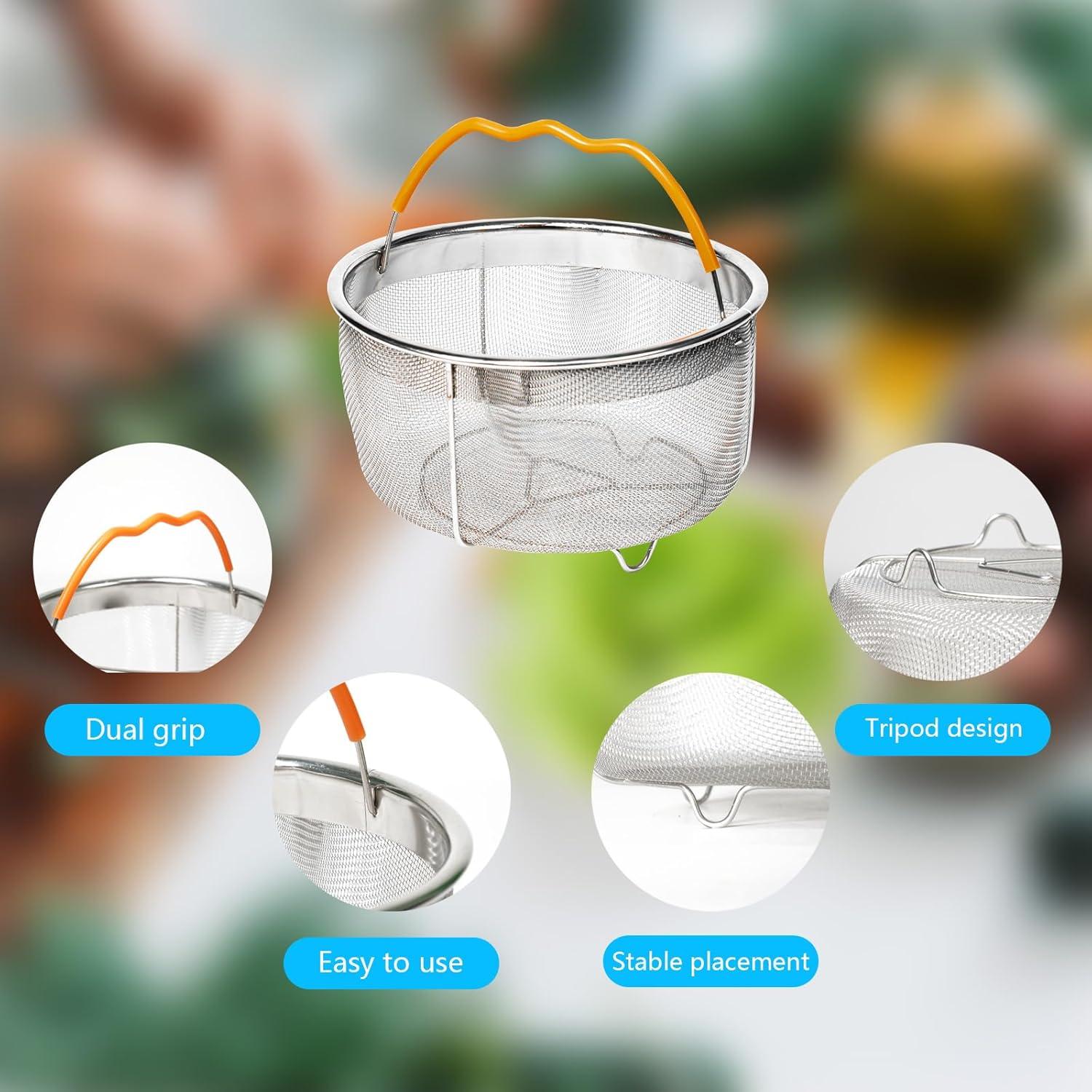 Cesta de Vapor Acero Inoxidable 21.5 cm para Instant Pot