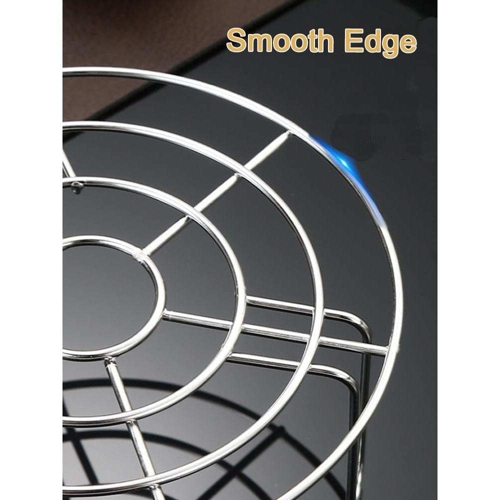 Juego de 2 rejillas de enfriamiento Turbokey 16cm acero inoxidable