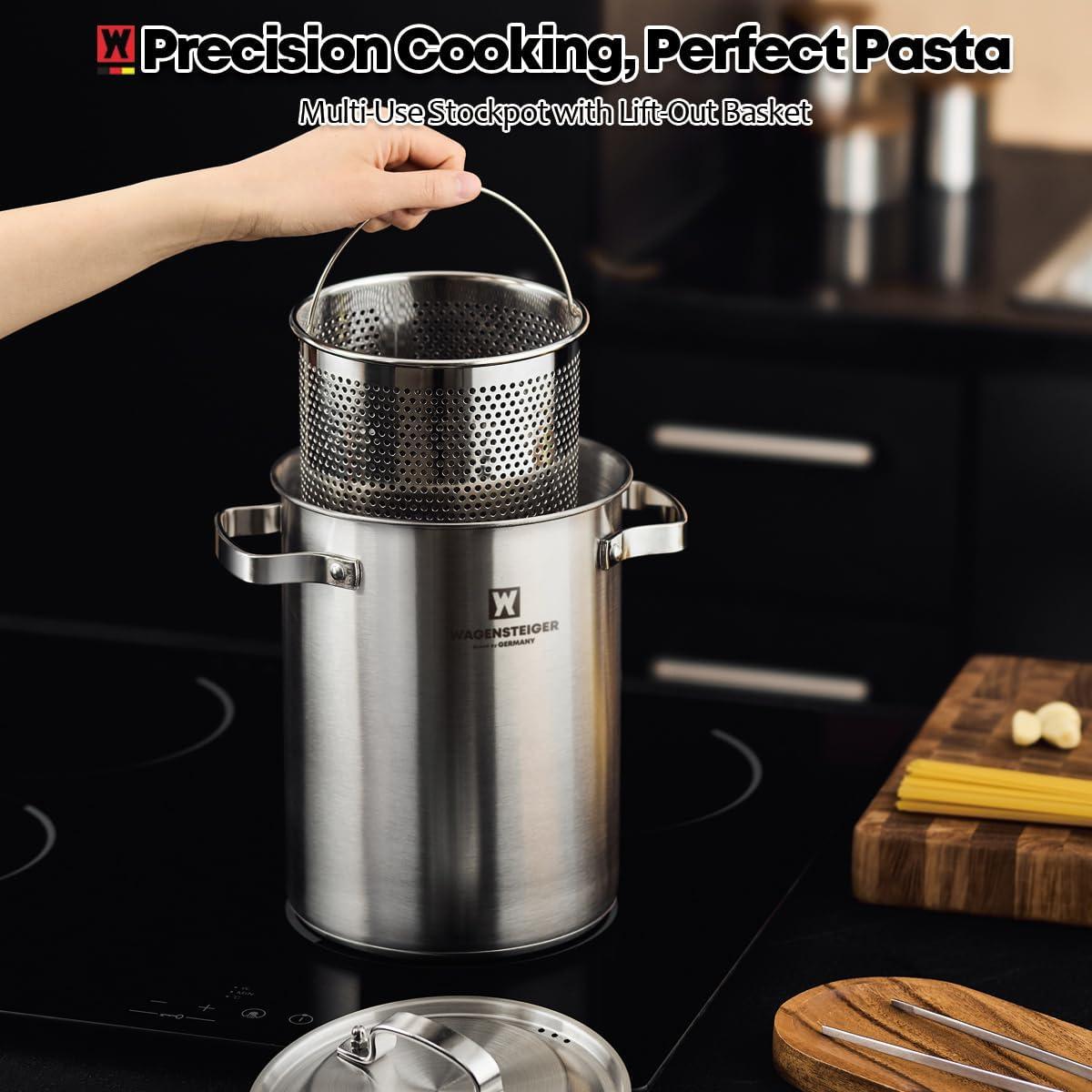 Olla de vapor de acero inoxidable BOTEM 4.3L con cesta