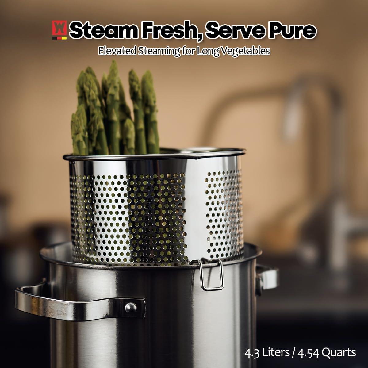 Olla de vapor de acero inoxidable BOTEM 4.3L con cesta