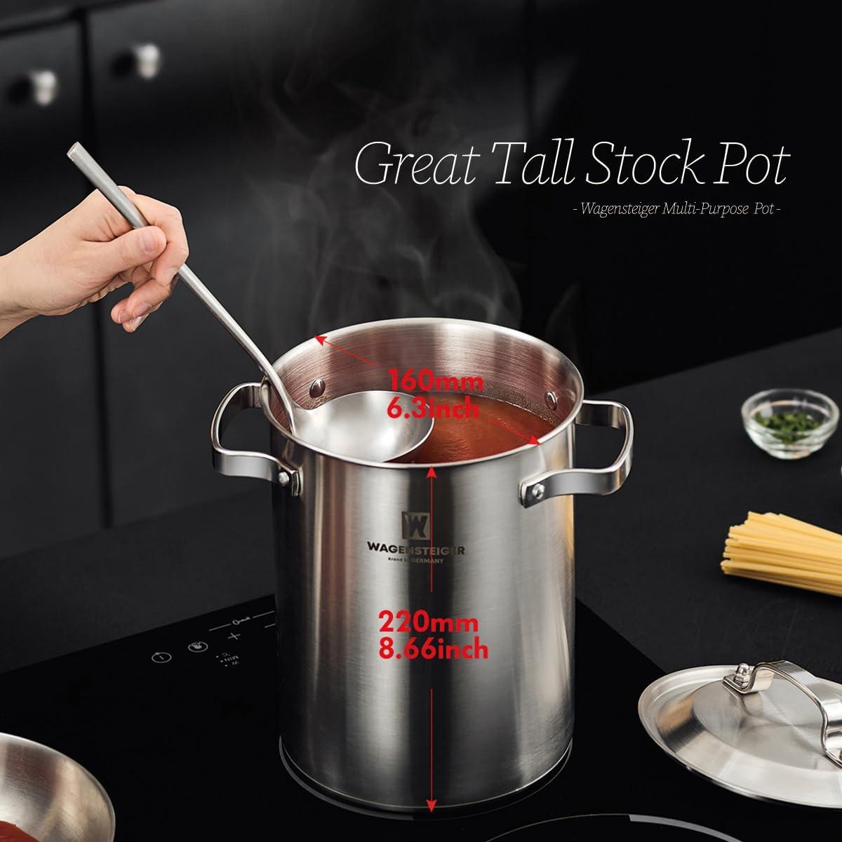 Olla de vapor de acero inoxidable BOTEM 4.3L con cesta