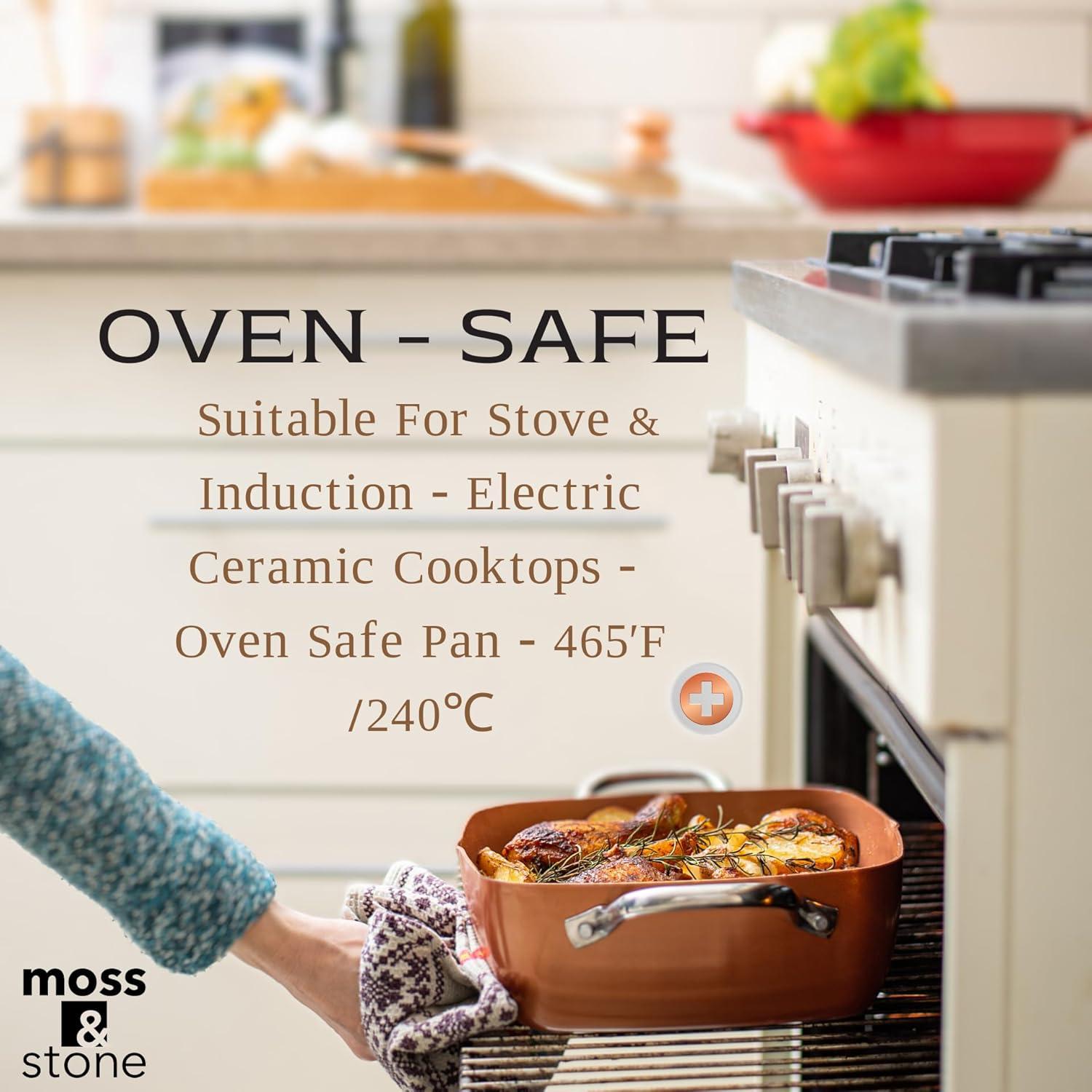 Juego de Utensilios de Cocina Moss & Stone 5 Piezas Cobre