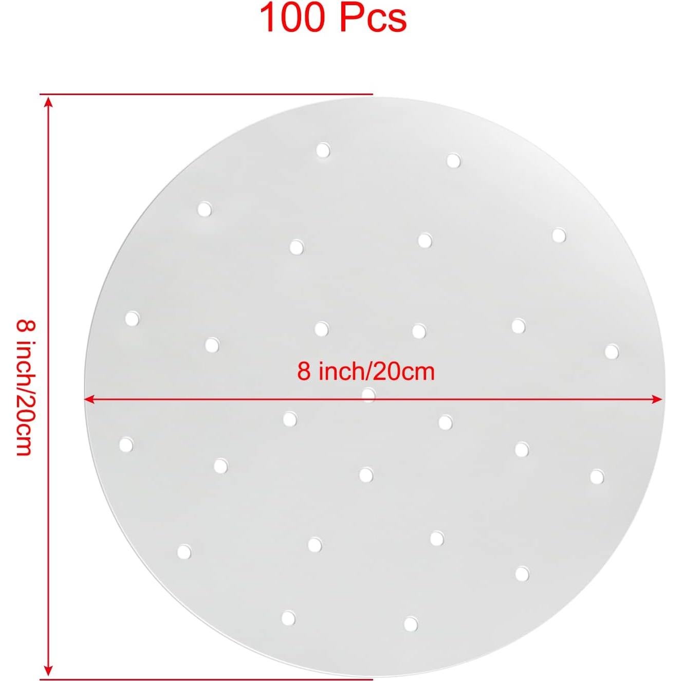 100 Hojas Papel Vapor Cionyce 25,4 cm Perforado Blanco