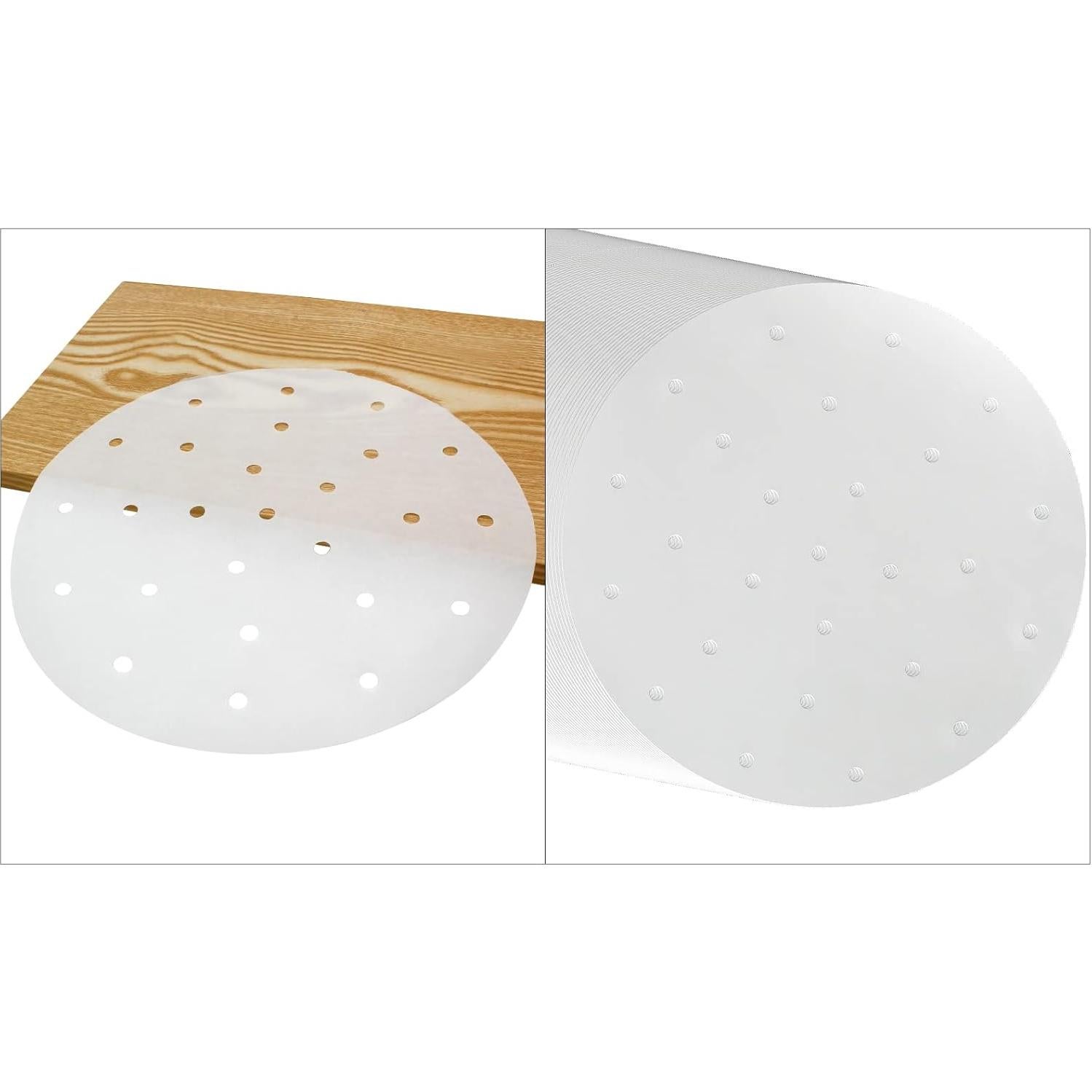 100 Hojas Papel Vapor Cionyce 25,4 cm Perforado Blanco