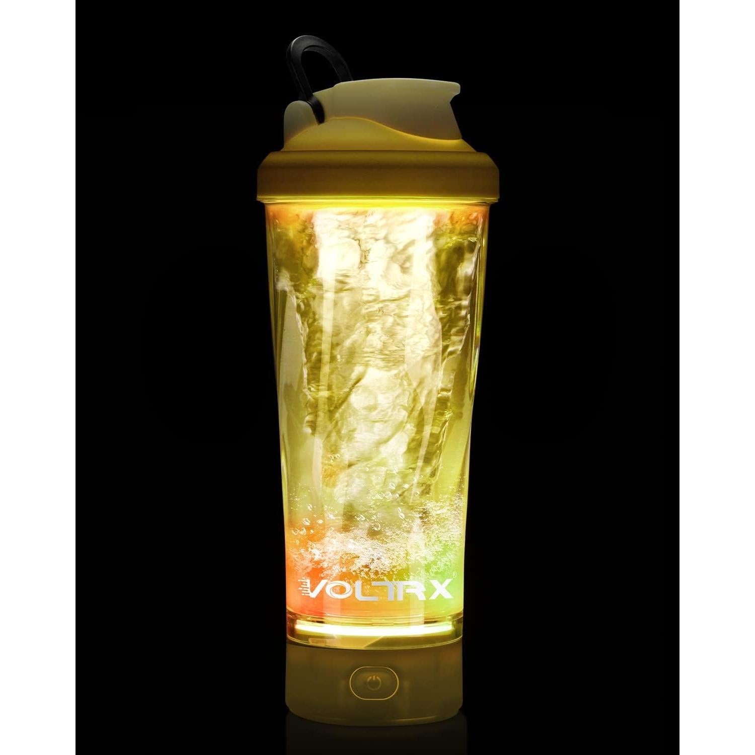 Botella de Batido Eléctrica VOLTRX VortexBoost 24 oz Amarillo