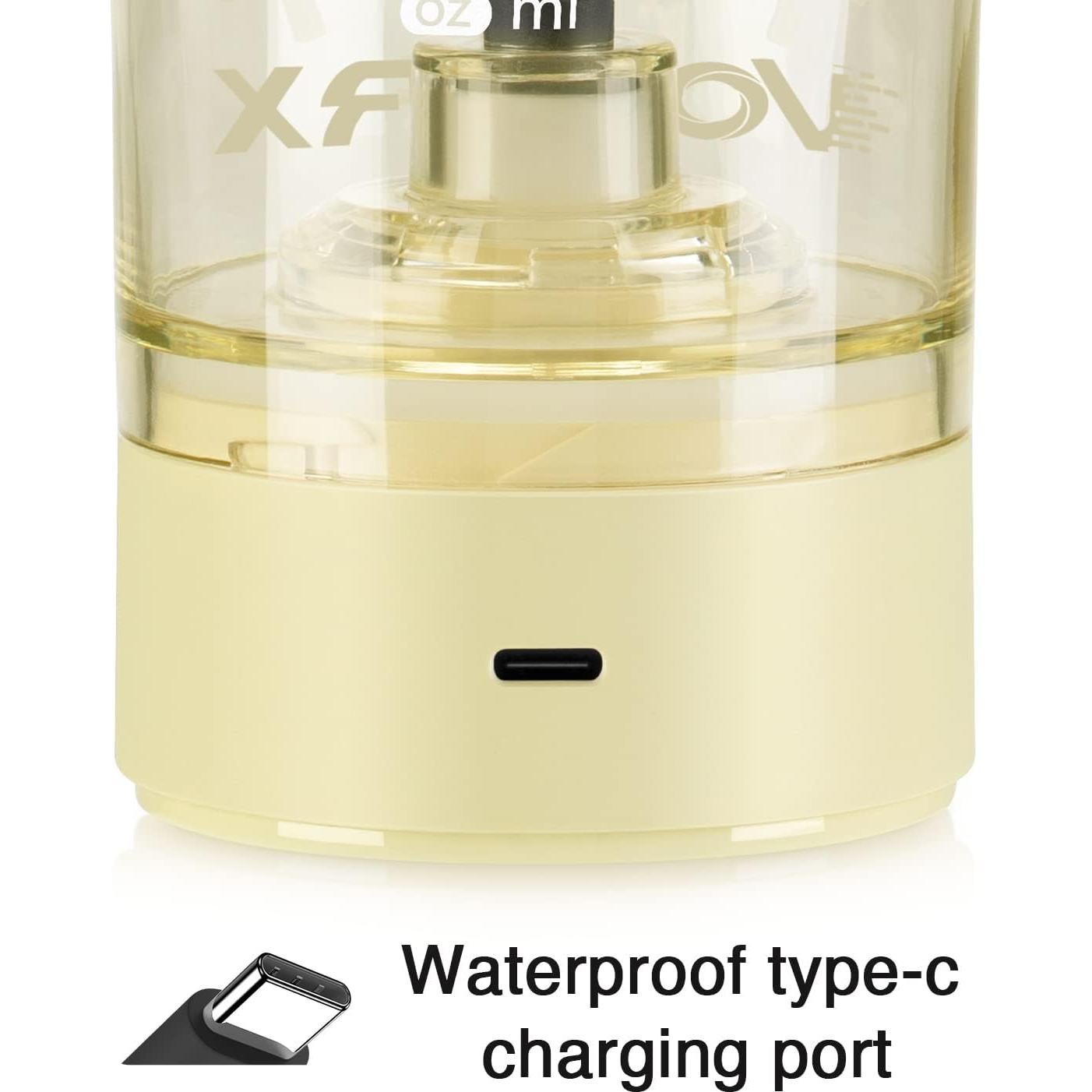 Botella de Batido Eléctrica VOLTRX VortexBoost 24 oz Amarillo