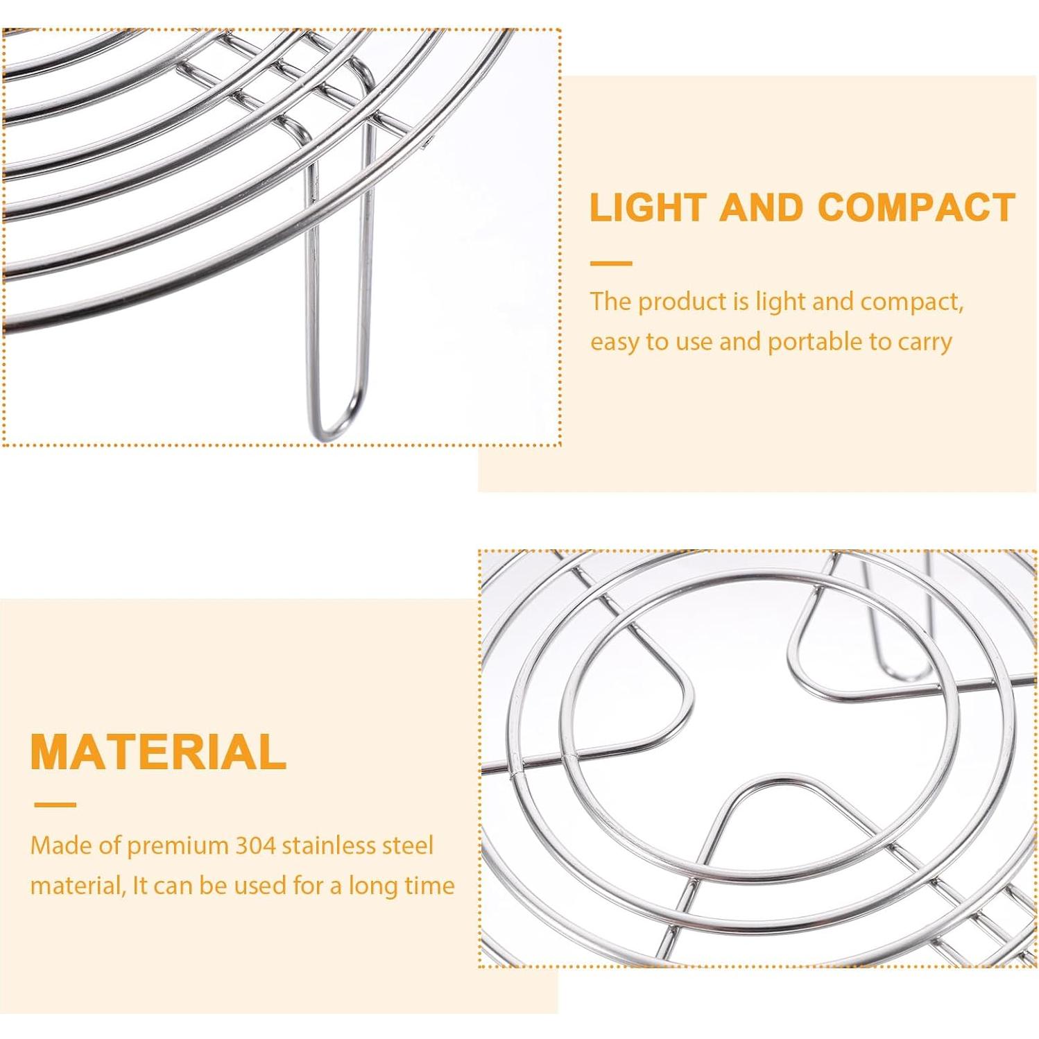 Rejilla de Vapor Acero Inoxidable Tofficu 20cm x 7cm