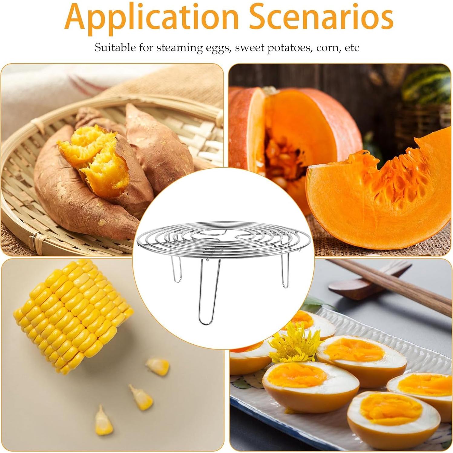 Rejilla de Vapor Acero Inoxidable Tofficu 20cm x 7cm