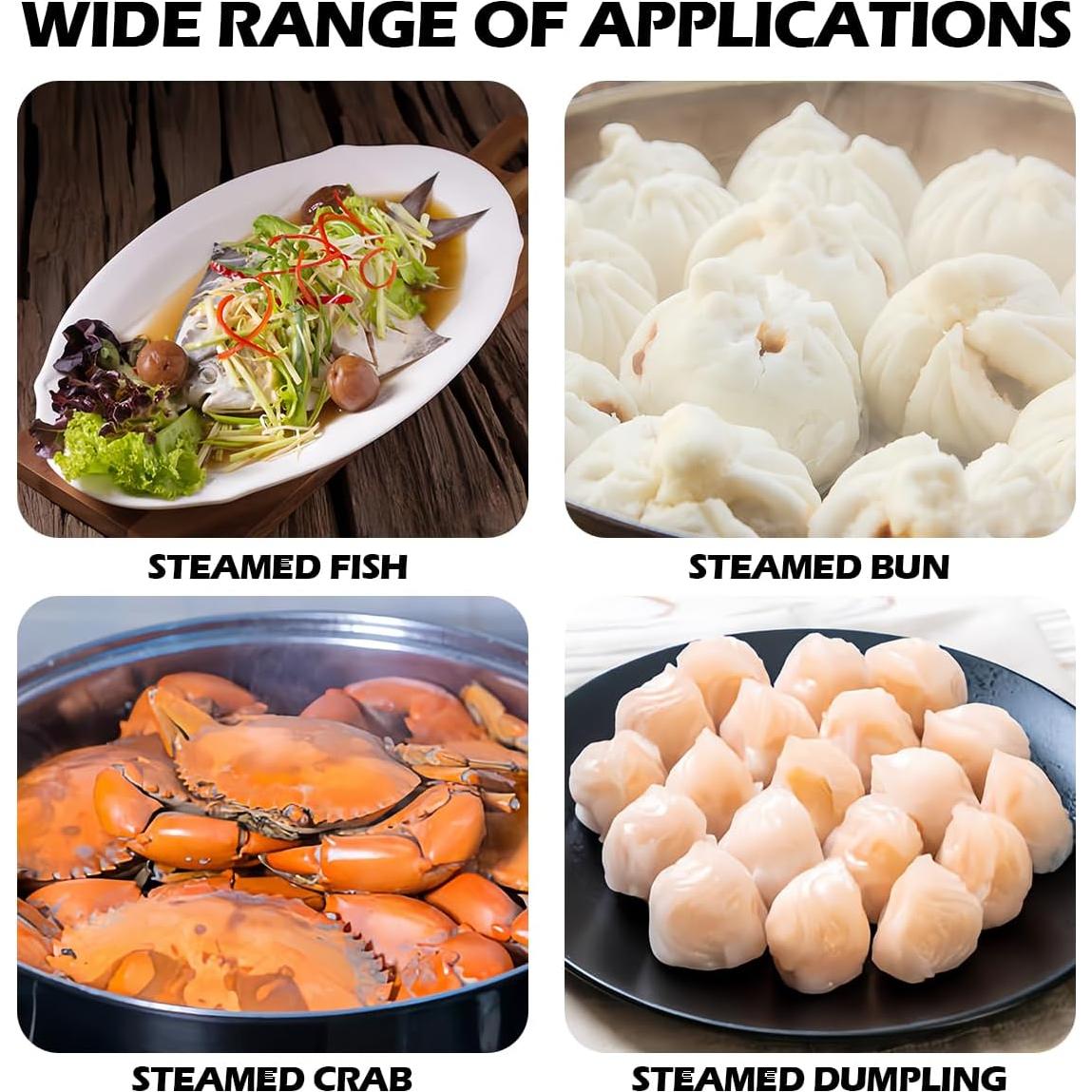 Cesta de Vapor Acero Inoxidable 24 cm LNQ LUNIQI