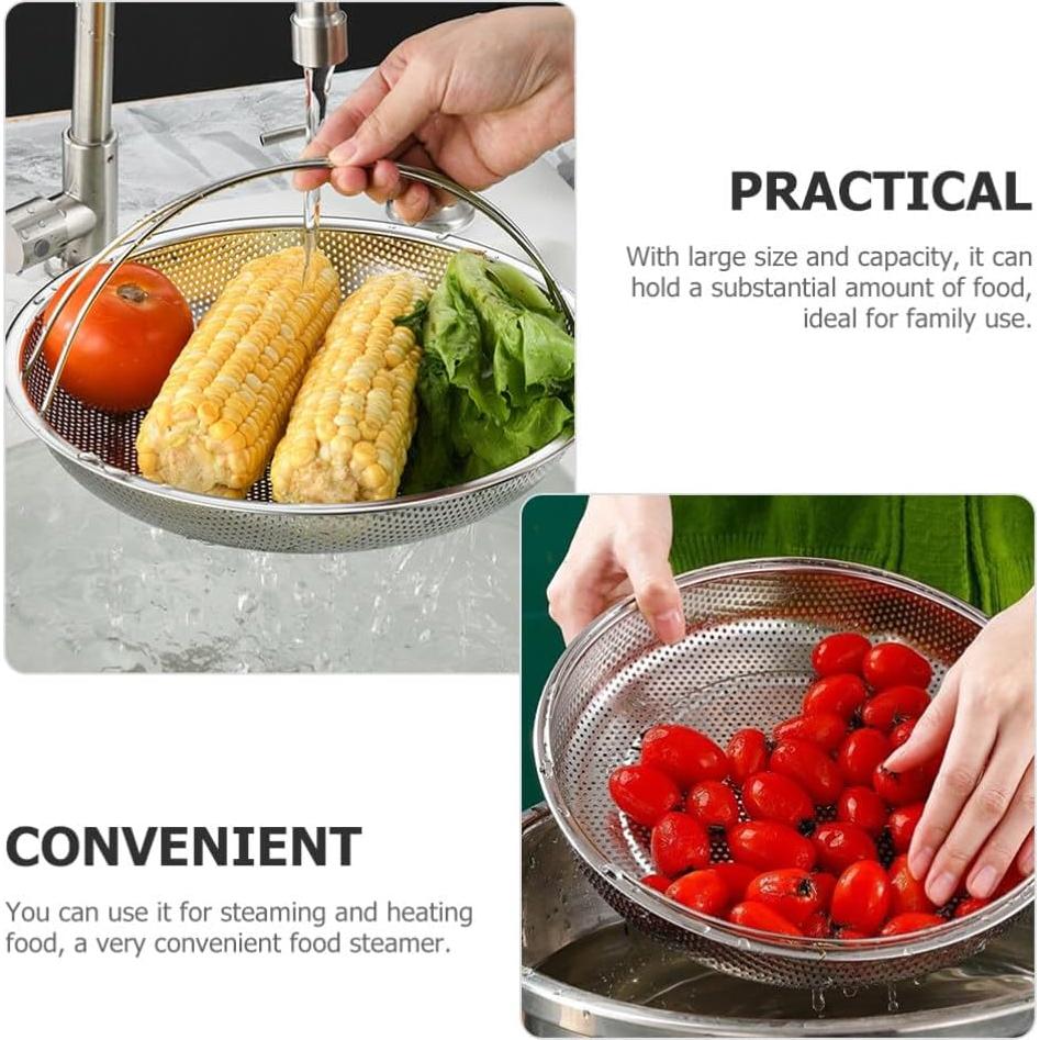 Cesta de Vapor Kichvoe de Acero Inoxidable 25.5 cm