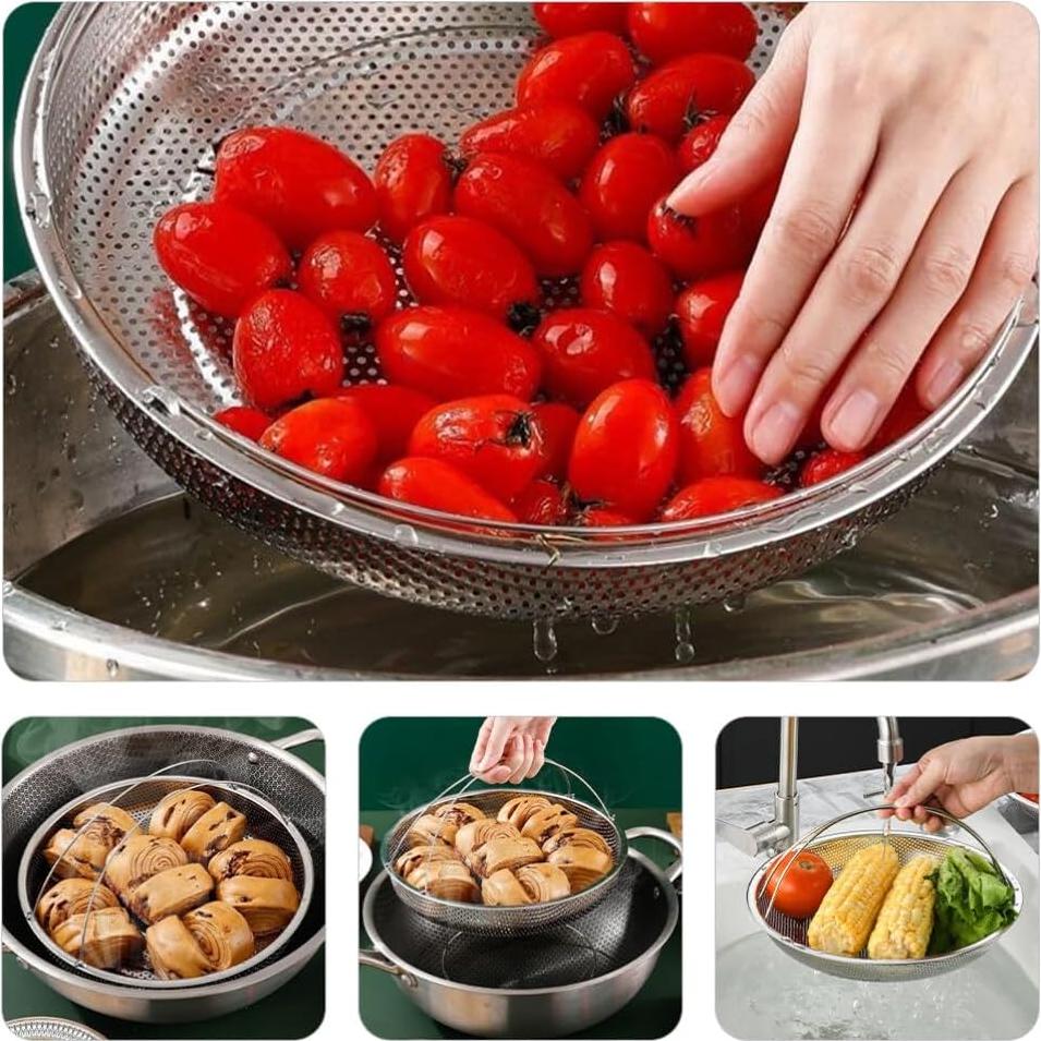 Cesta de Vapor Kichvoe de Acero Inoxidable 25.5 cm