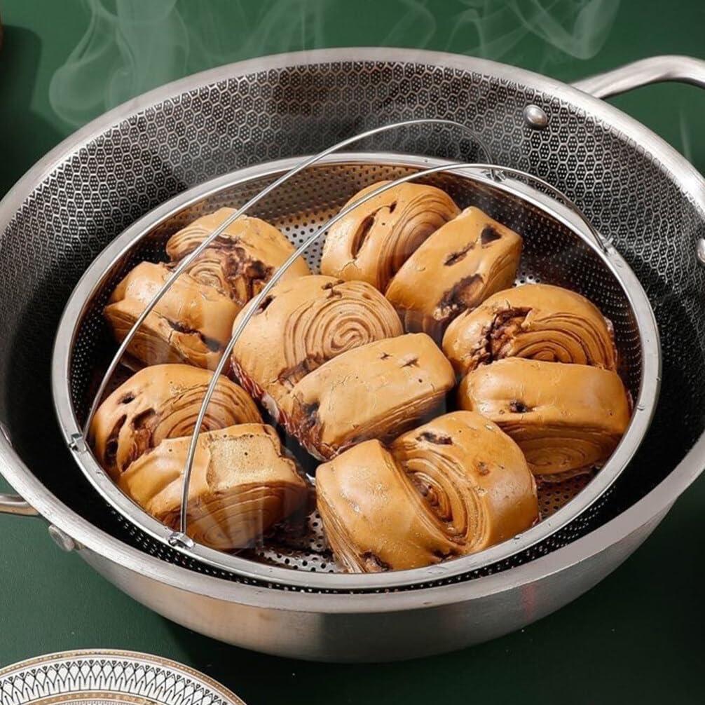 Cesta de Vapor Kichvoe de Acero Inoxidable 25.5 cm
