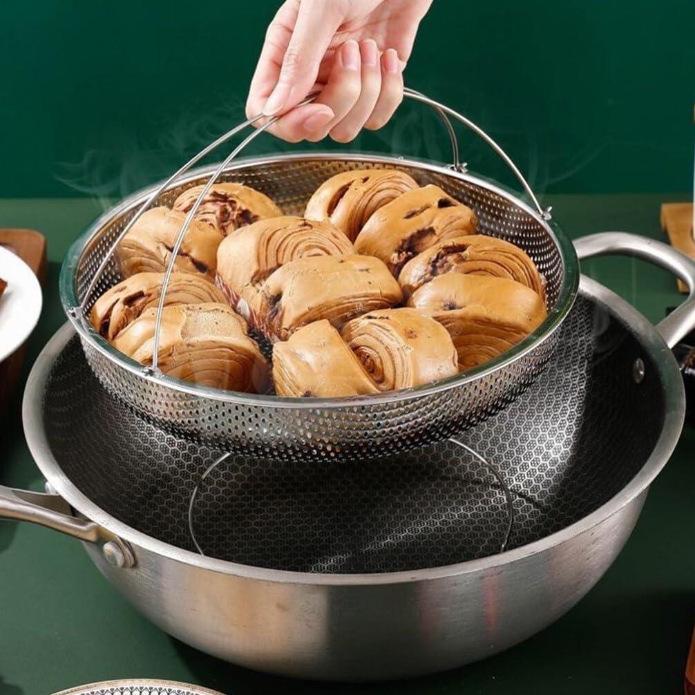 Cesta de Vapor Kichvoe de Acero Inoxidable 25.5 cm