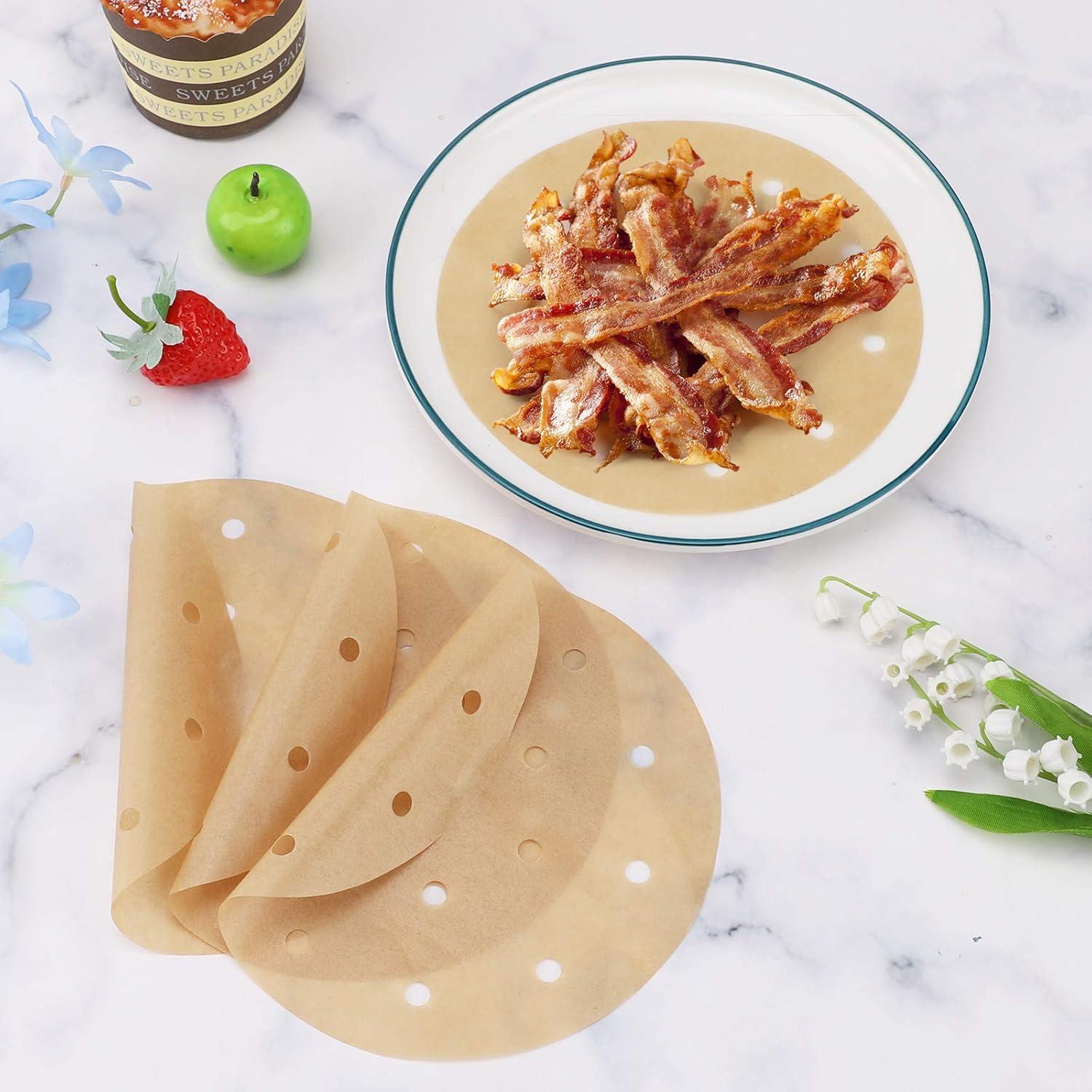 Liners de Papel Pergamino Beasea 6 Pulgadas 200pcs Antiadherente