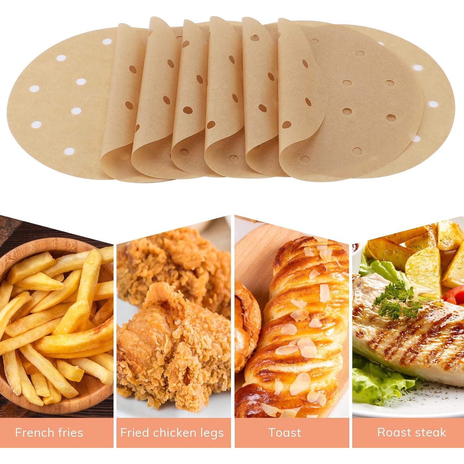 Liners de Papel Pergamino Beasea 6 Pulgadas 200pcs Antiadherente