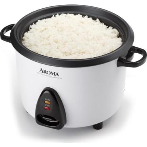 Olla de Arroz Aroma ARC-360-NGP 20 Tazas Blanca con Vaporera