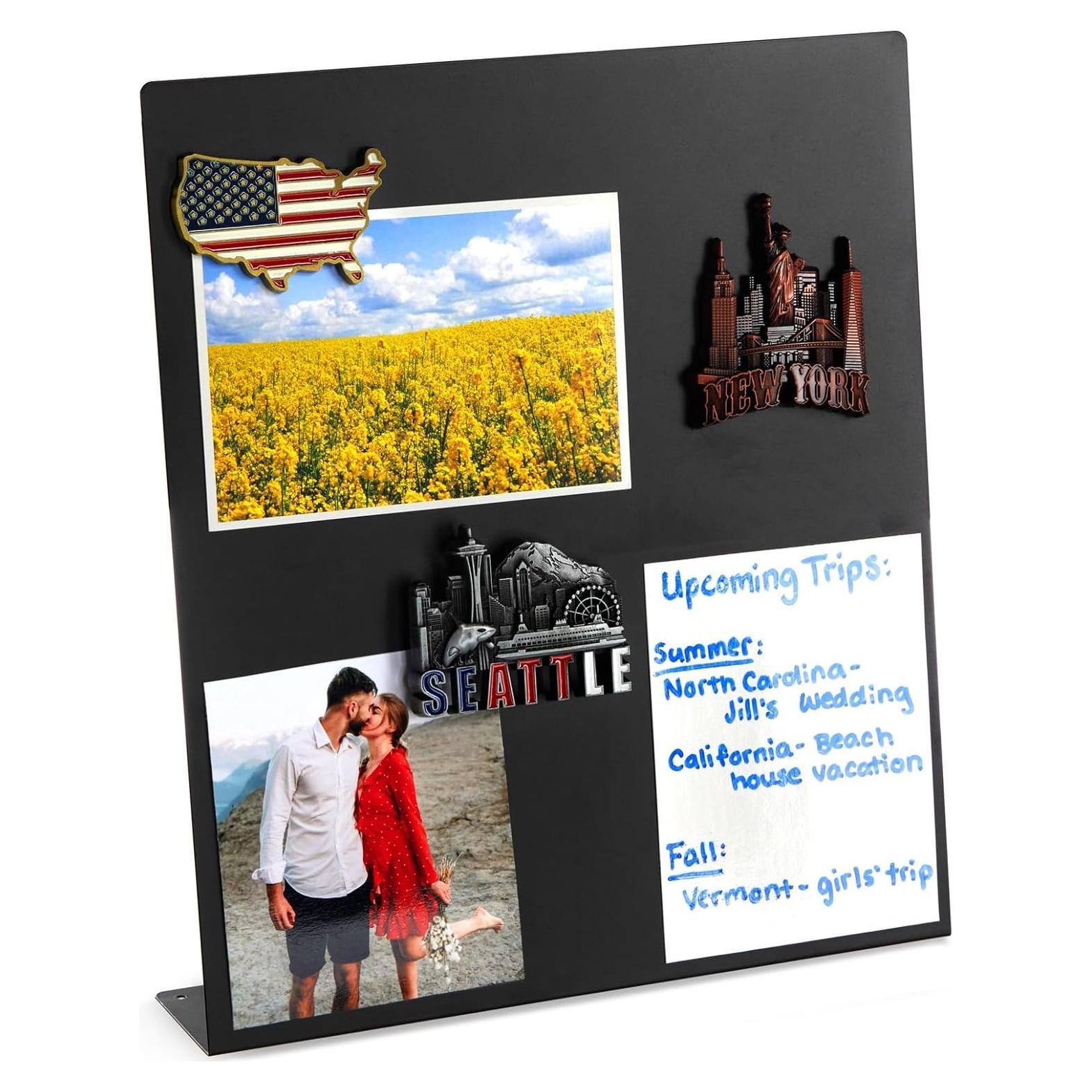 Tablero Magnético de Metal Juvale 32x28 cm Negro